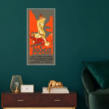 Posterlounge Poster Adolfo Hohenstein, Tosca, Vintage Malerei