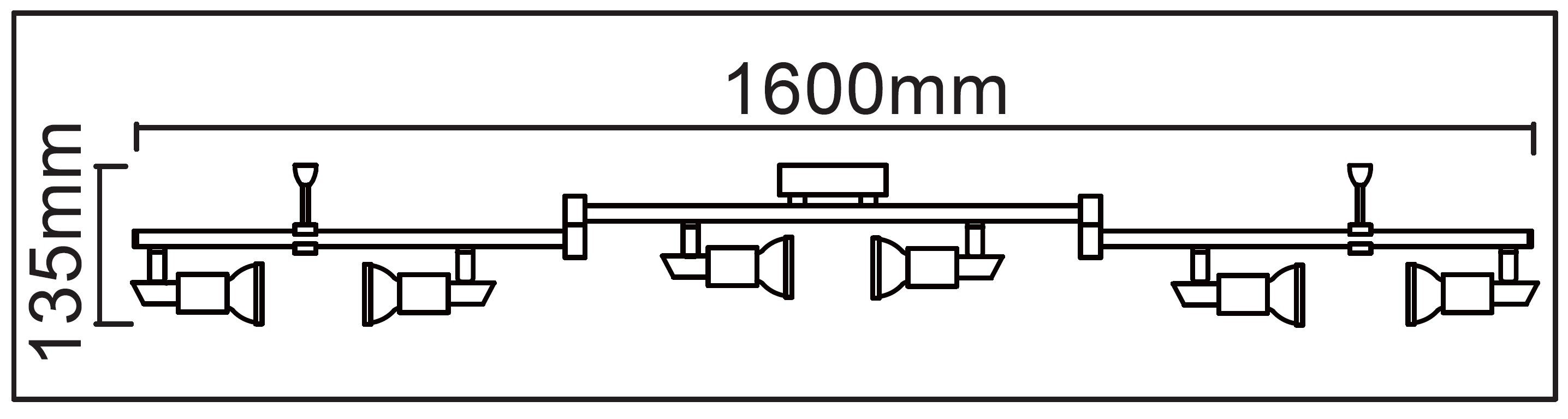 TRANGO LED Deckenspots, 6-flammig 2991-068-6W LED Deckenleuchte *OSCAR* in Chrom-Optik inkl. 6x 5 Watt GU10 LED Leuchtmittel I Deckenlampe I Deckenstrahler I Deckenspots, Wohnzimmer Lampe schwenkbar und drehbar
