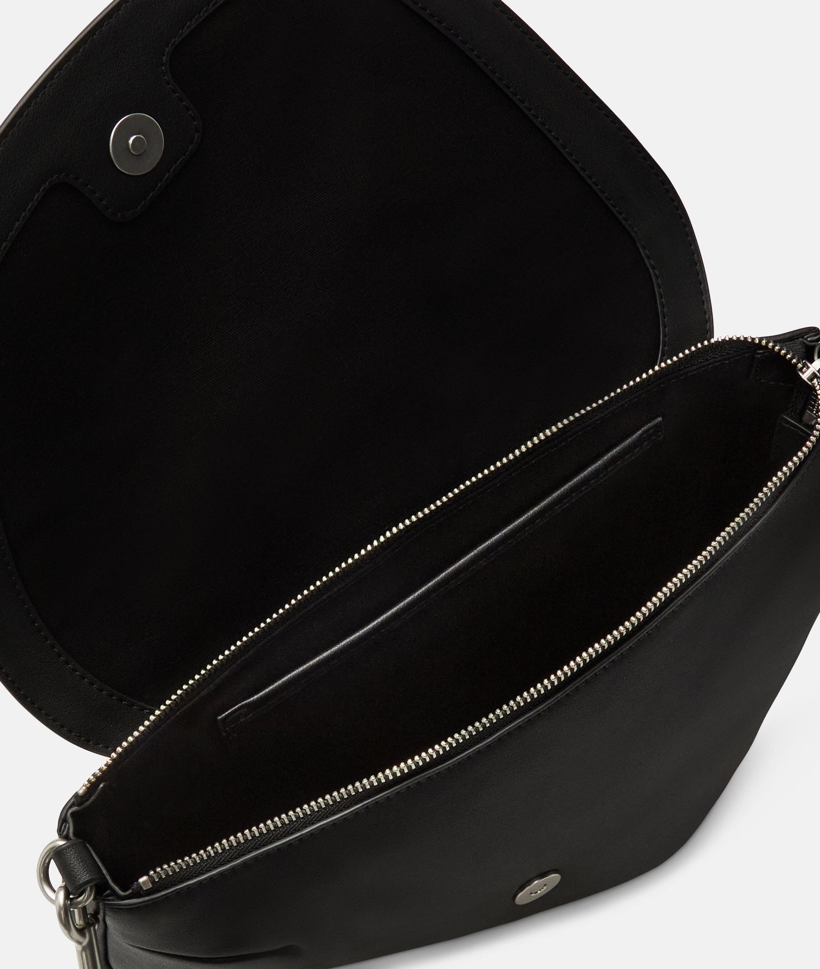 Liebeskind Berlin Schultertasche Oval Shoulder-Bag M, Geräumige Schultertasche in Lederoptik mit authentischer Narbung