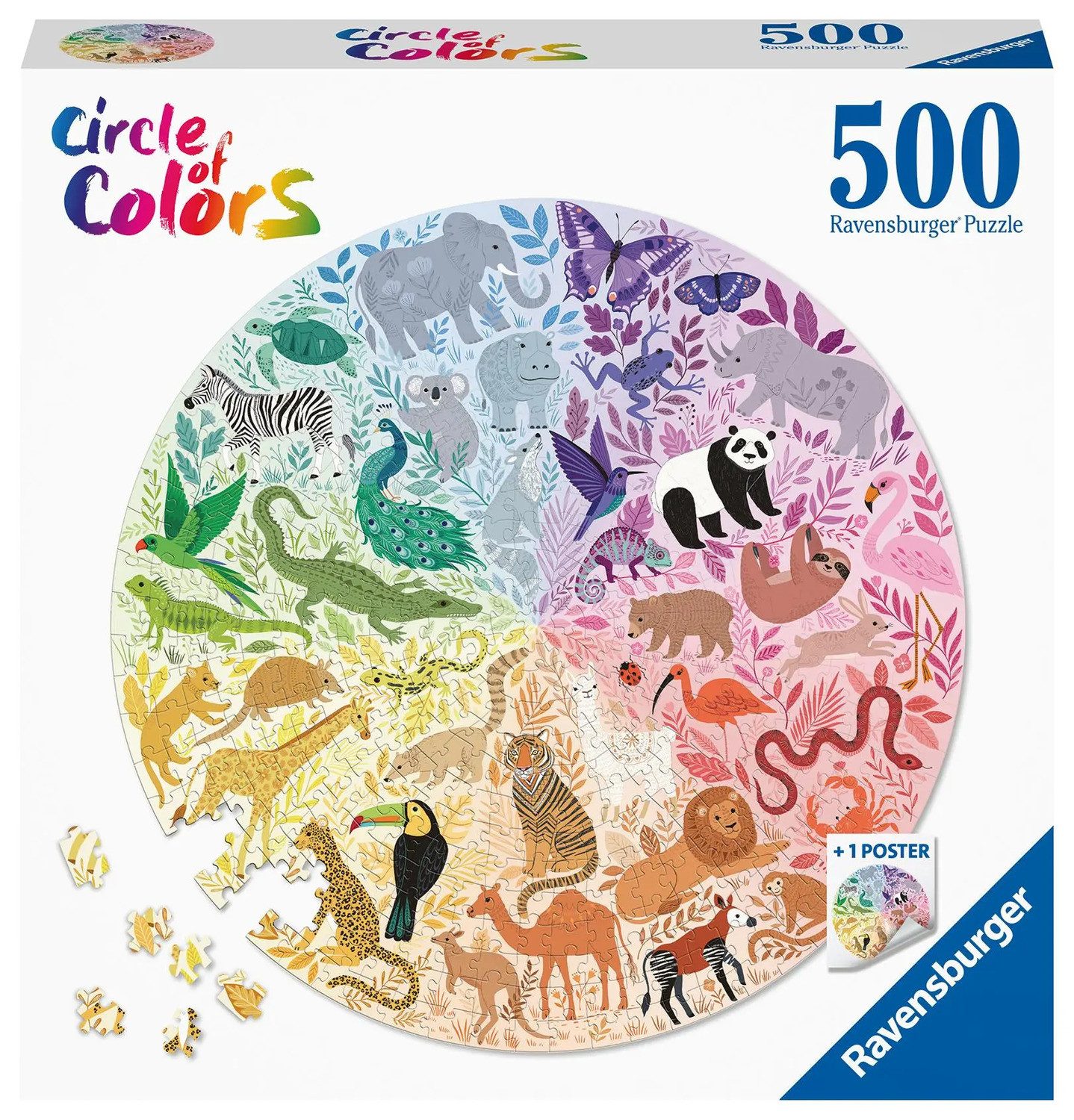 Ravensburger Puzzle Ravensburger Puzzle 17172 Circle of Colors -Animals 500 günstig online kaufen