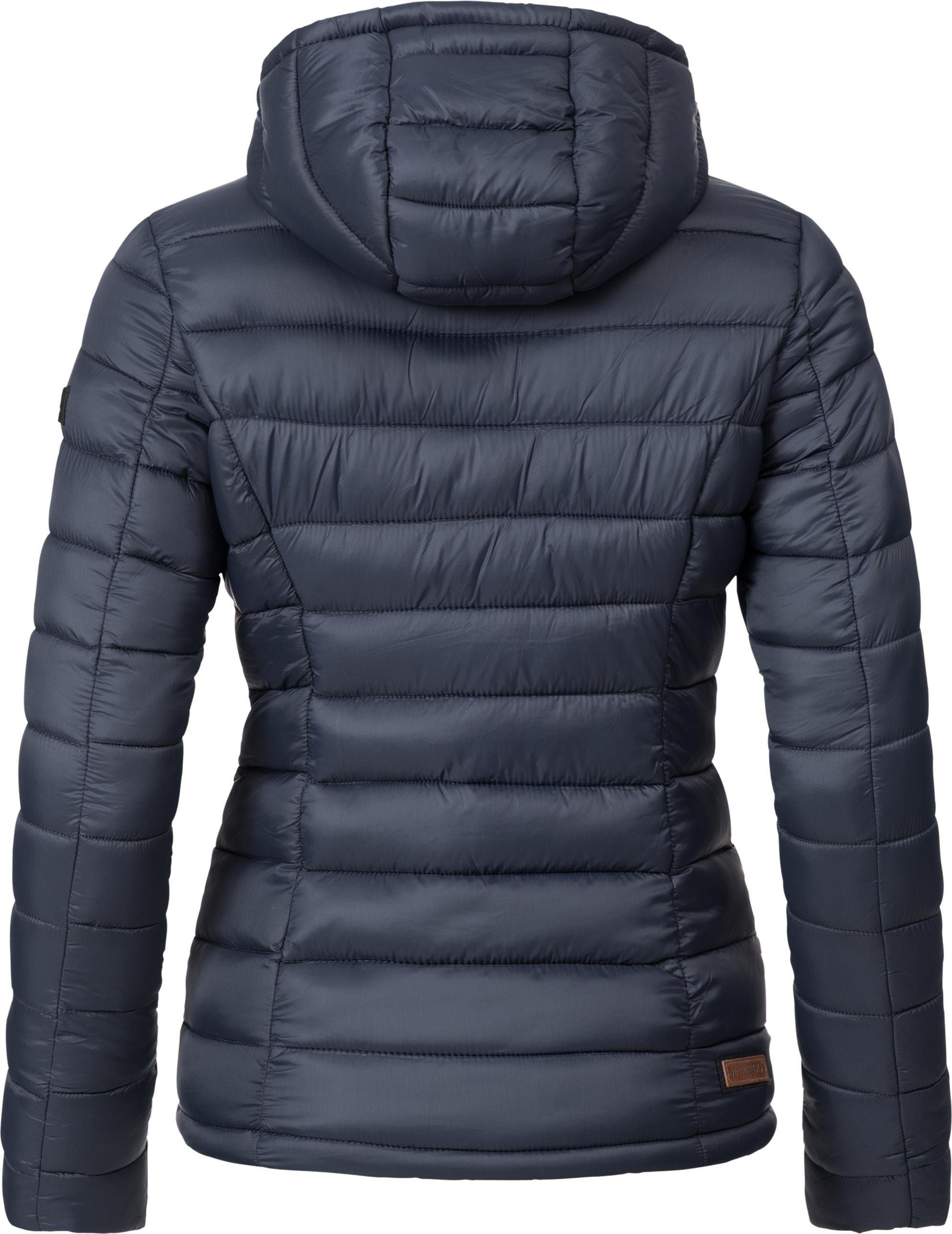 Marikoo Steppjacke Luci modische Damen Übergangsjacke mit großer Kapuze