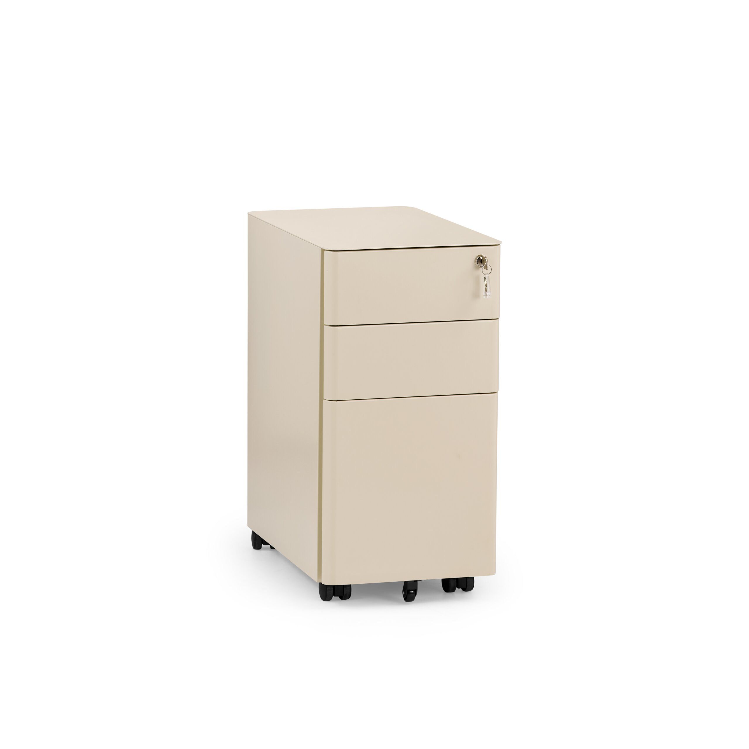 hjh OFFICE Rollcontainer COLOR I Bürowagen H/B/T: 59.0 x 30.0 x 50.0 cm, Aktenschrank Schreibtisch mit Schubladen, Büro Kommode mit Rollen