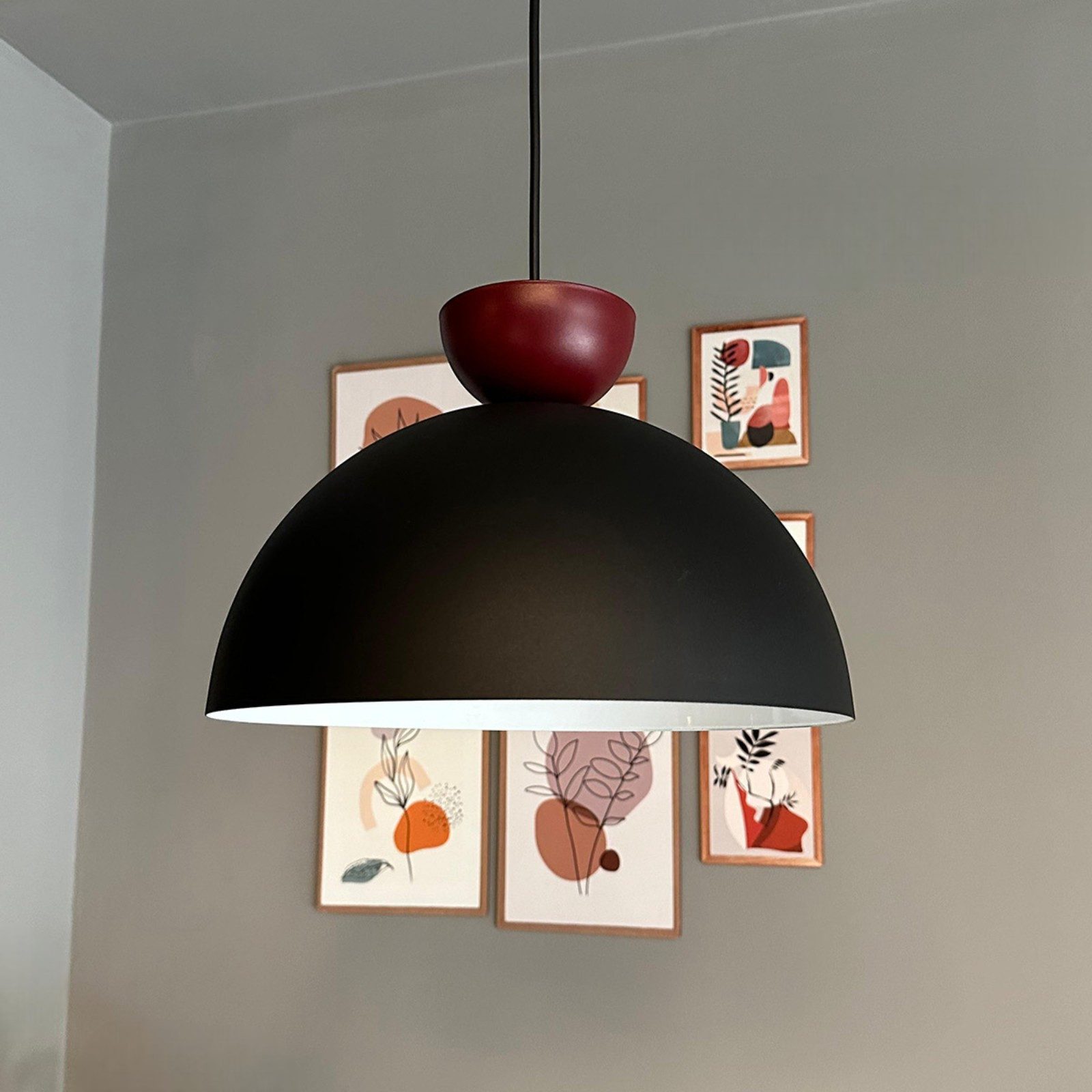 Bamyum Pendelleuchte Pendelleuchte Yimpi Metall Ø30cm, Modern Hängelampe, ohne Leuchtmittel