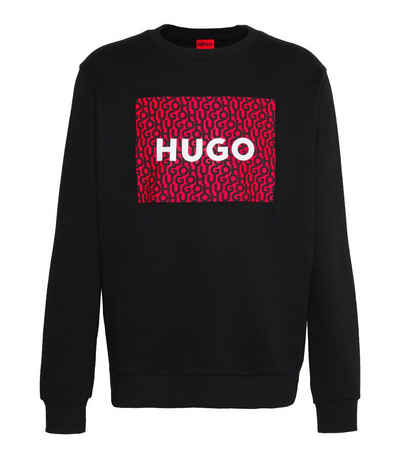HUGO Sweatshirt Dalker mit stylischen Print