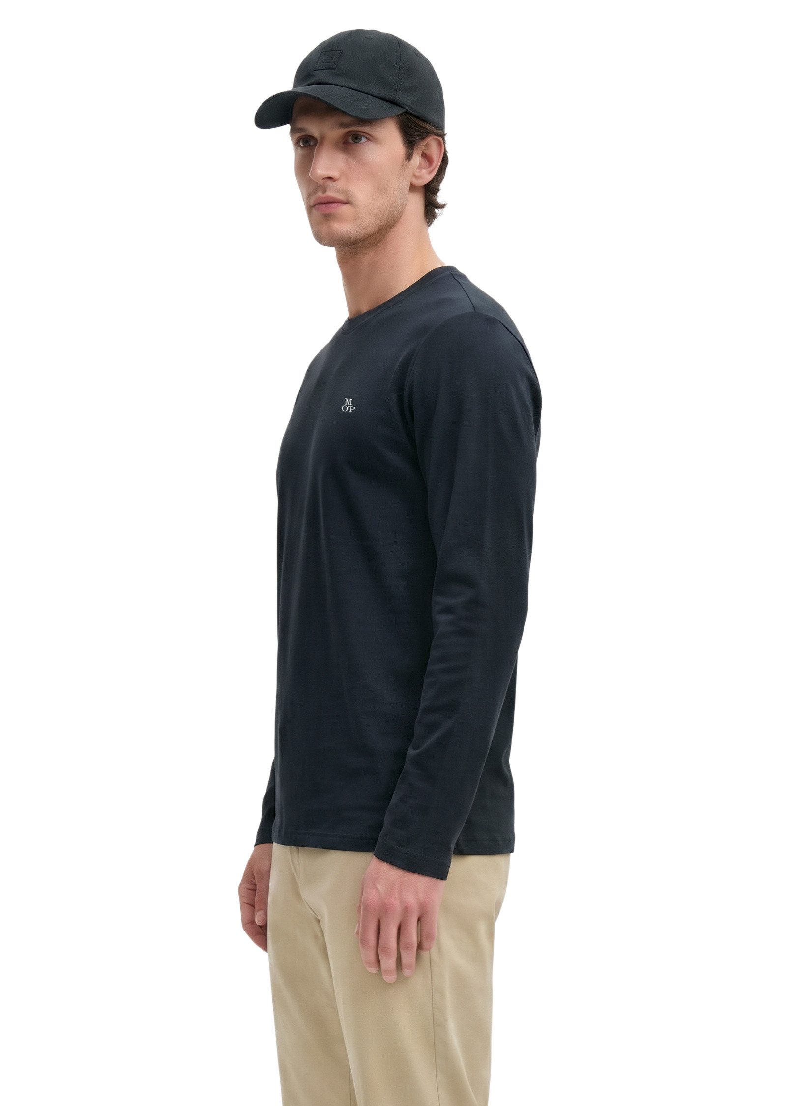 Marc O'Polo Langarmshirt aus reiner Bio-Baumwolle – Bild 2 von 5