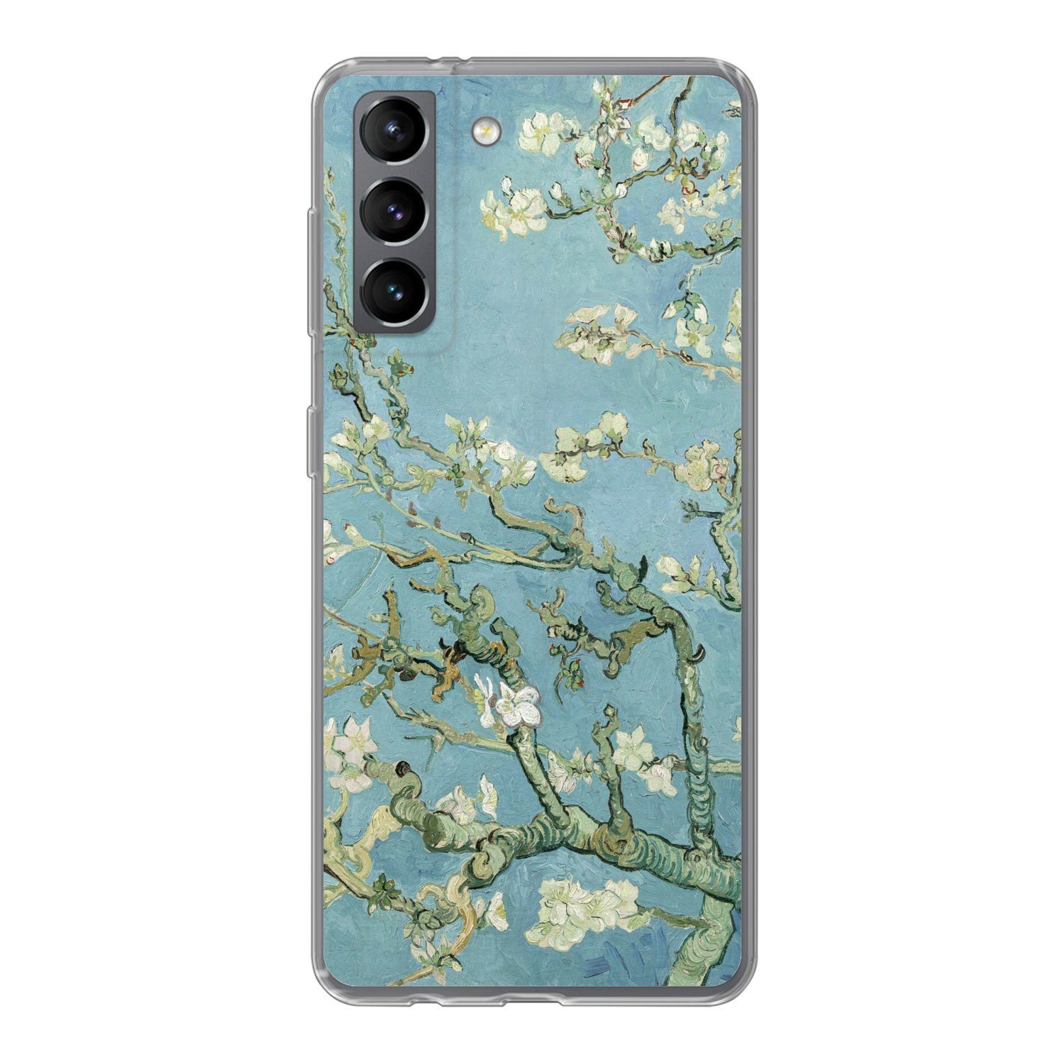 MuchoWow Handyhülle für Samsung Galaxy S21 Mandelblüte - Van Gogh - Kunst, Phone Case, Silikon, Schutzhülle Dünn