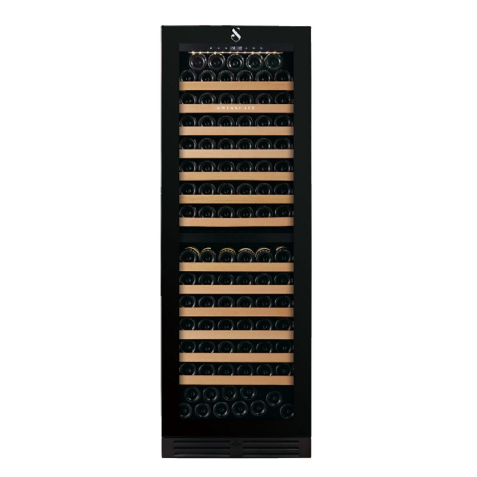 Swisscave Weinkühlschrank WLB-460DF-MIX,2-Zonen Weinkühlschrank, 152 Flaschen, 172 cm (H)