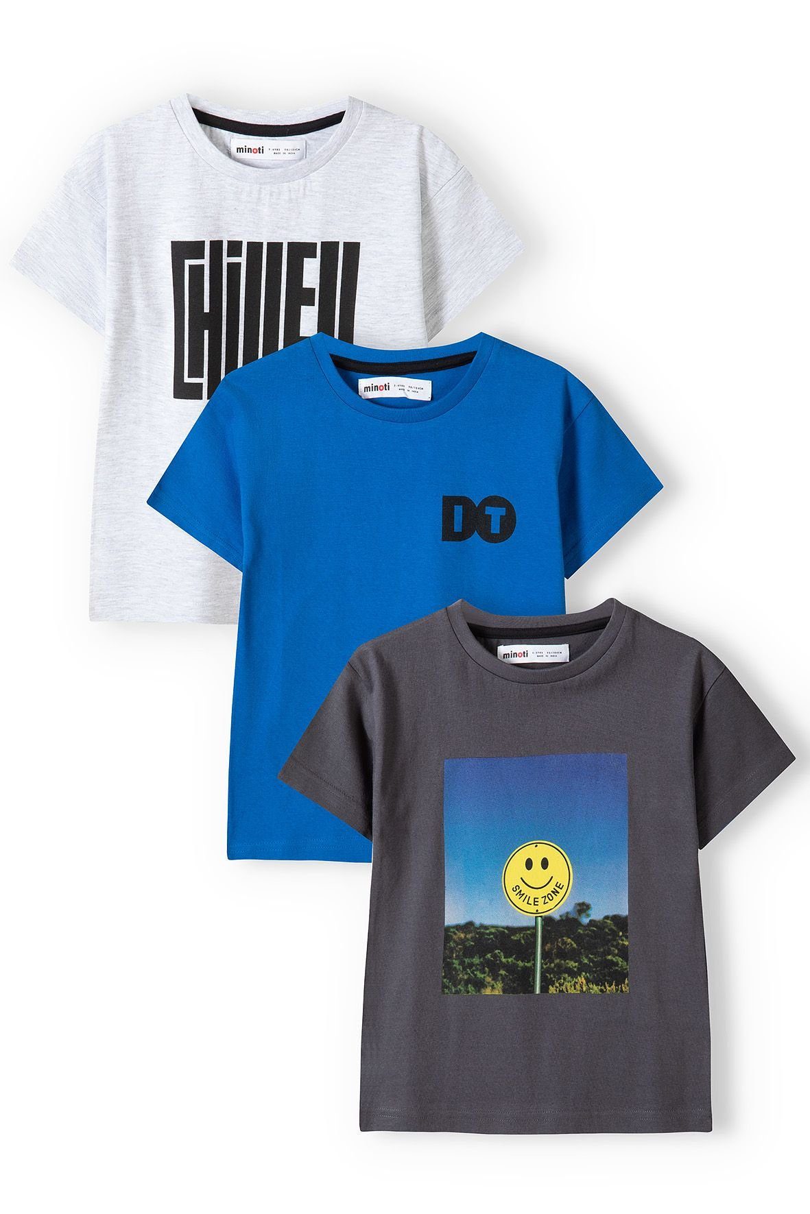 (3y-14y) Königsblau T-Shirt T-Shirts 3-Pack MINOTI