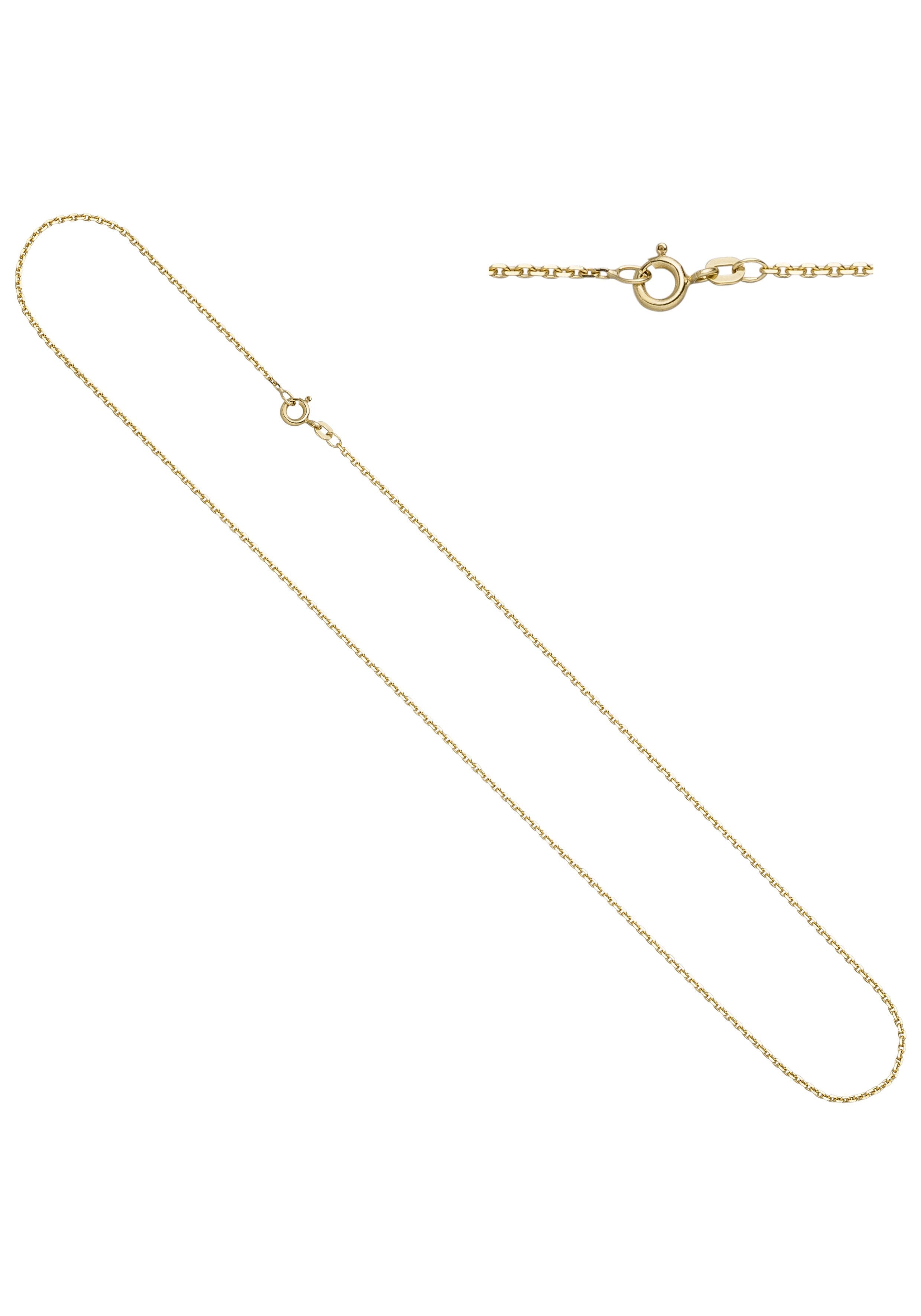 JOBO Goldkette Ankerkette 1,2 mm, 8 Karat 333 Gold diamantiert