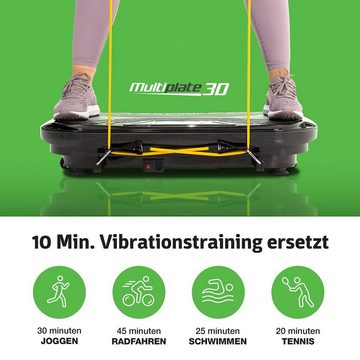 Donnerberg Vibrationsplatte Sport MP-999, 500,00 W, 32 Intensitätsstufen, (1 tlg), 3 Vibrationsarten + Zubehör für Ganzkörpertraining