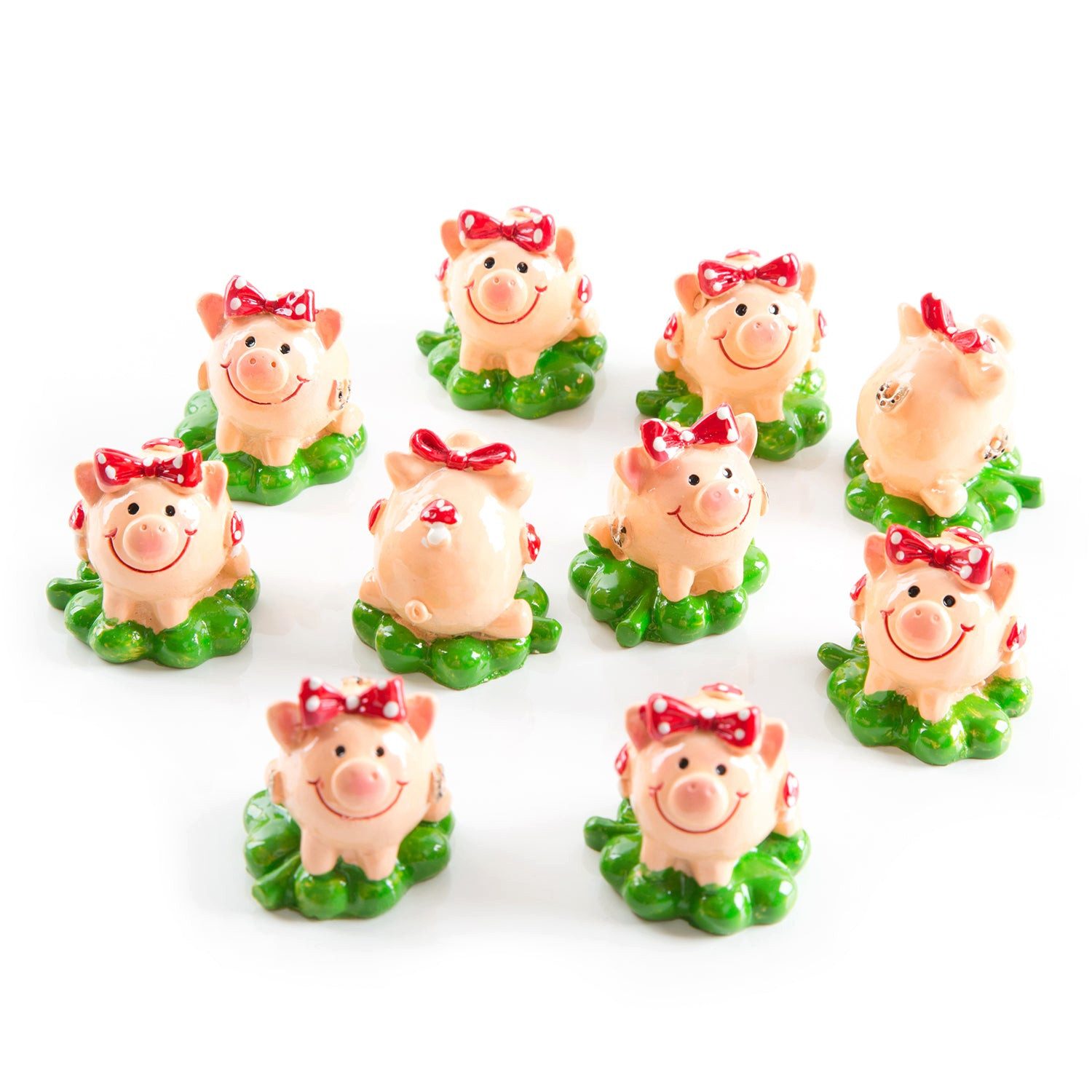 Logbuch-Verlag Dekofigur 10 kleine Glücksschweinchen Figuren - Silvester 3, günstig online kaufen