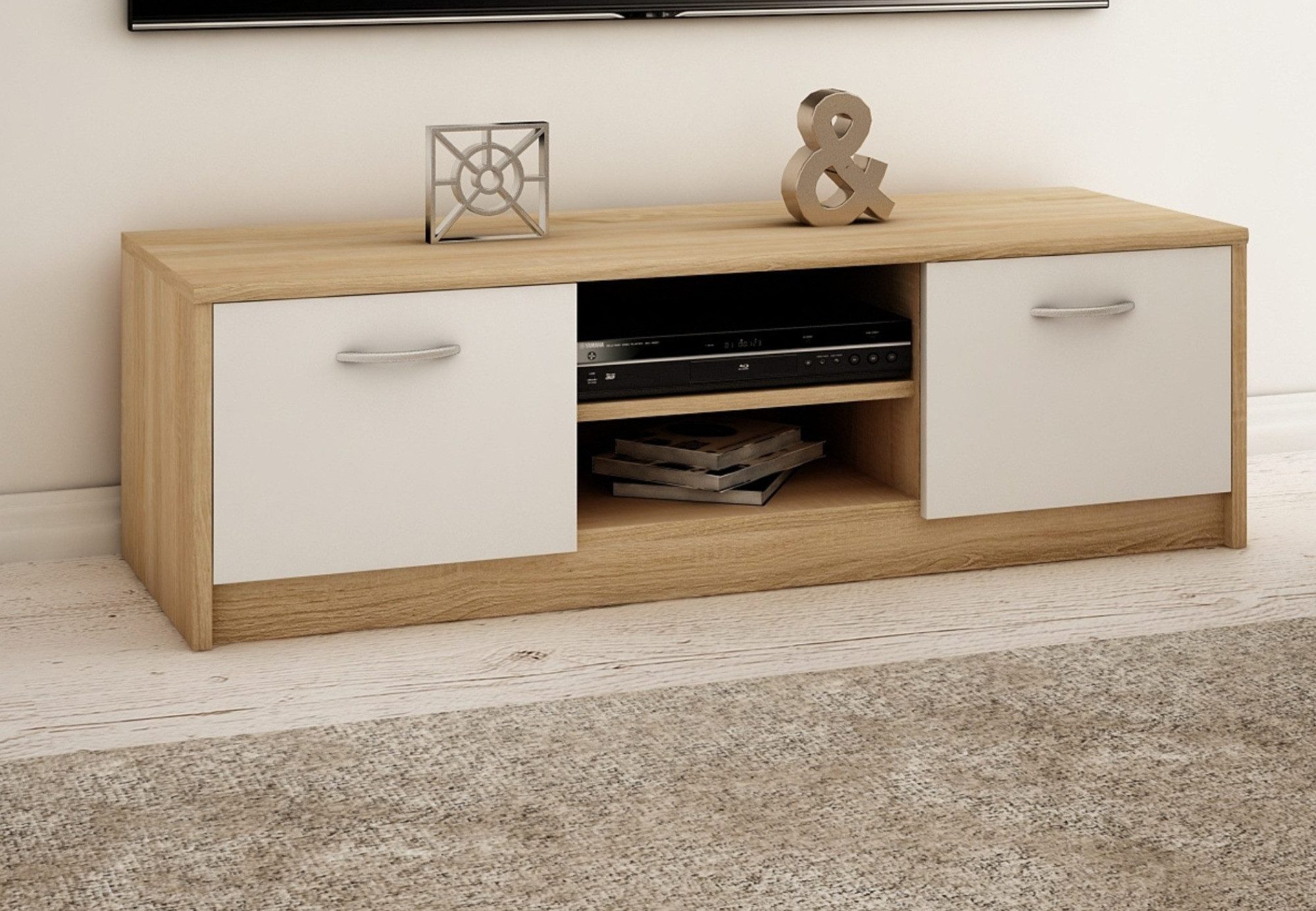 Home Collective TV-Schrank 120cm breit Lowboard günstig online kaufen