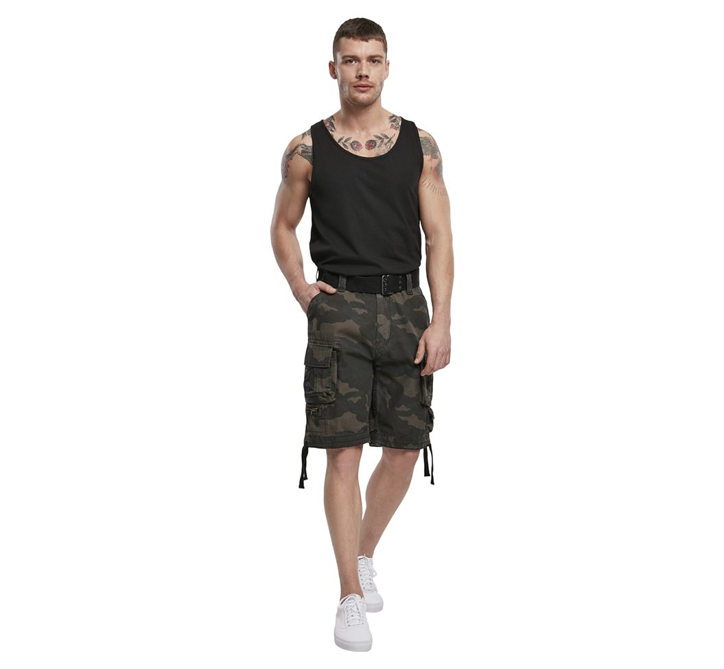 Brandit Cargohose Herren Bermuda Cargo Shorts knielang Kurze Hose Short Gürtel Knielang