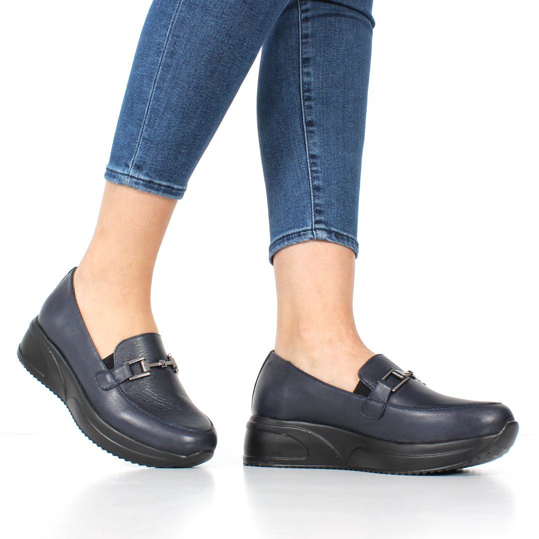 Celal Gültekin 376-20418 Keilpumps Schwarze Lederschuhe günstig online kaufen