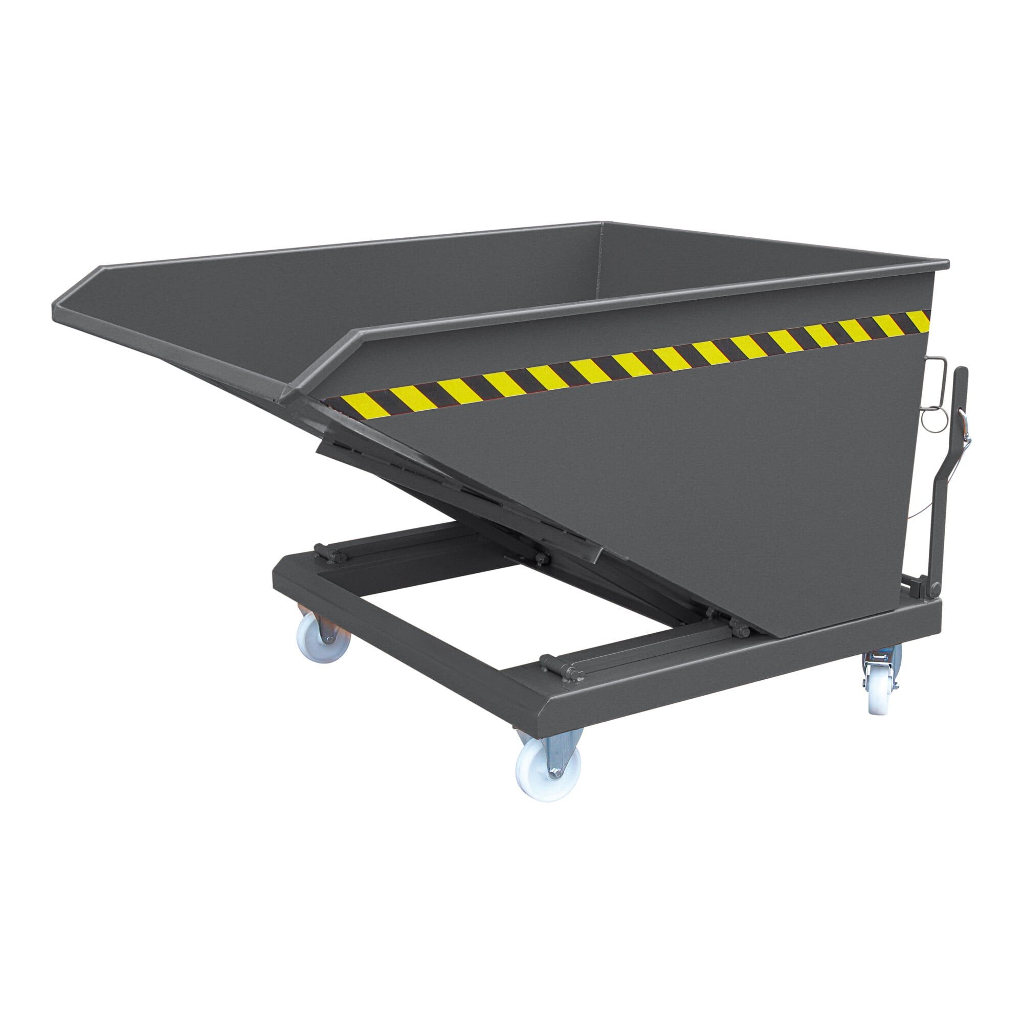 Stier Sackkarre STIER Kippbehälter Scheren-Kipp-Mechanismus 750l 1000kg anthrazitgrau