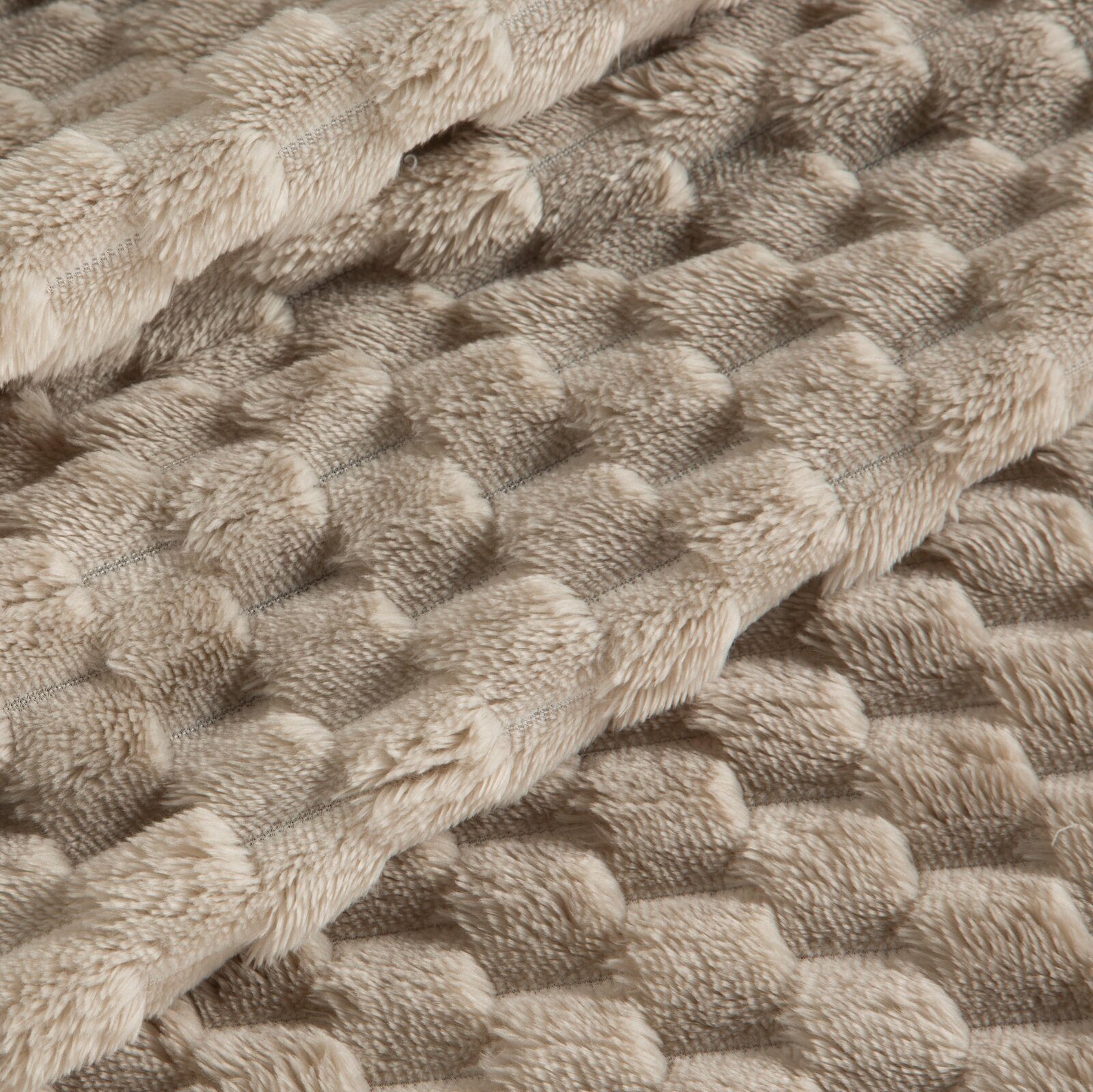 Wohndecke CINDY/6, Design91, Tolle Struktur, Waffelmuster, Weich, Karierte Decke, Karomuster
