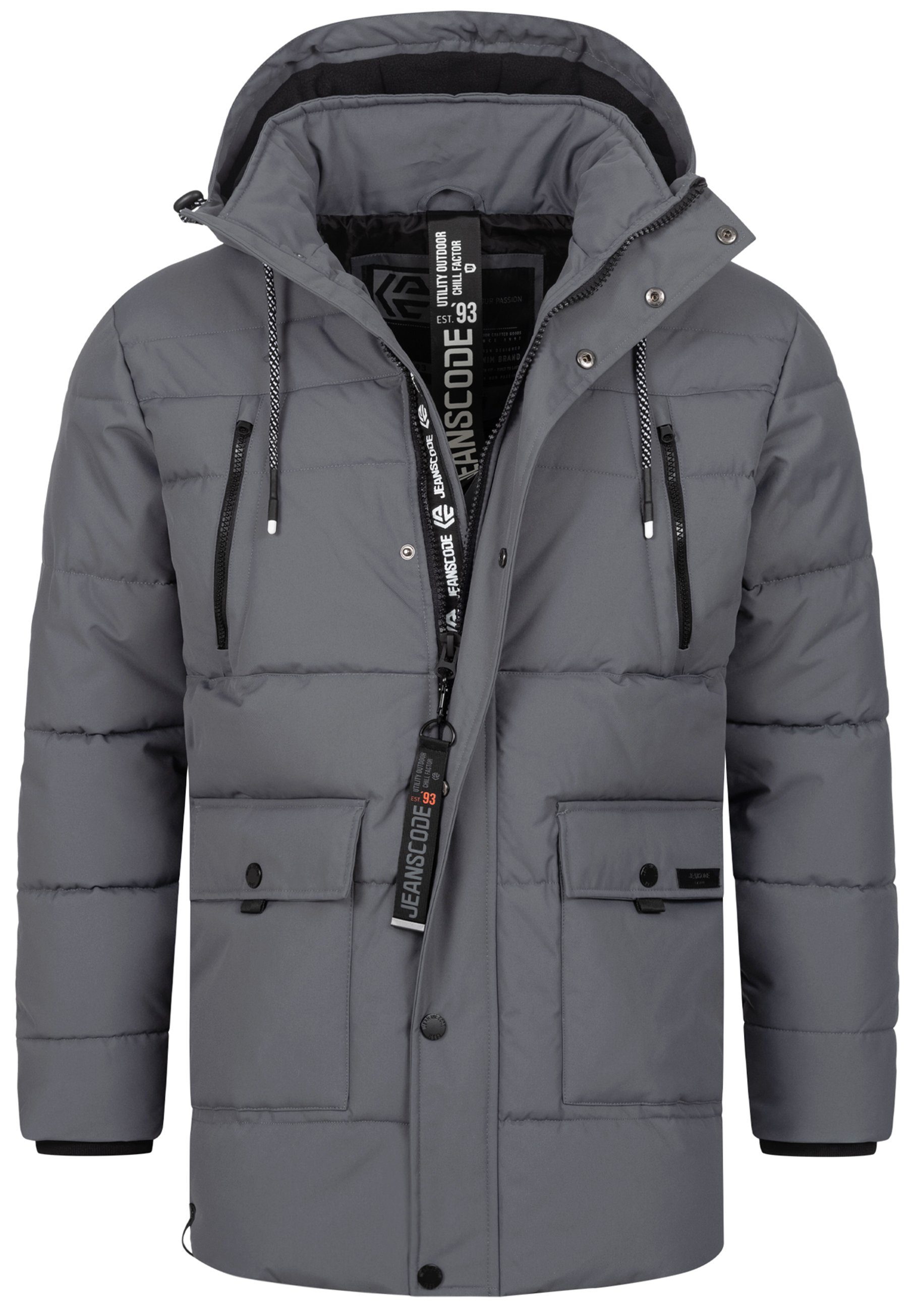 Winterjacke Mix Charcoal INWess Indicode