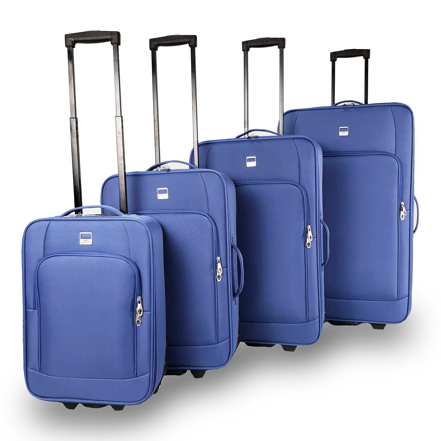 SIGN German Design Kofferset Stoffkoffer (4er Set) 2er Rollen leichter Koff günstig online kaufen