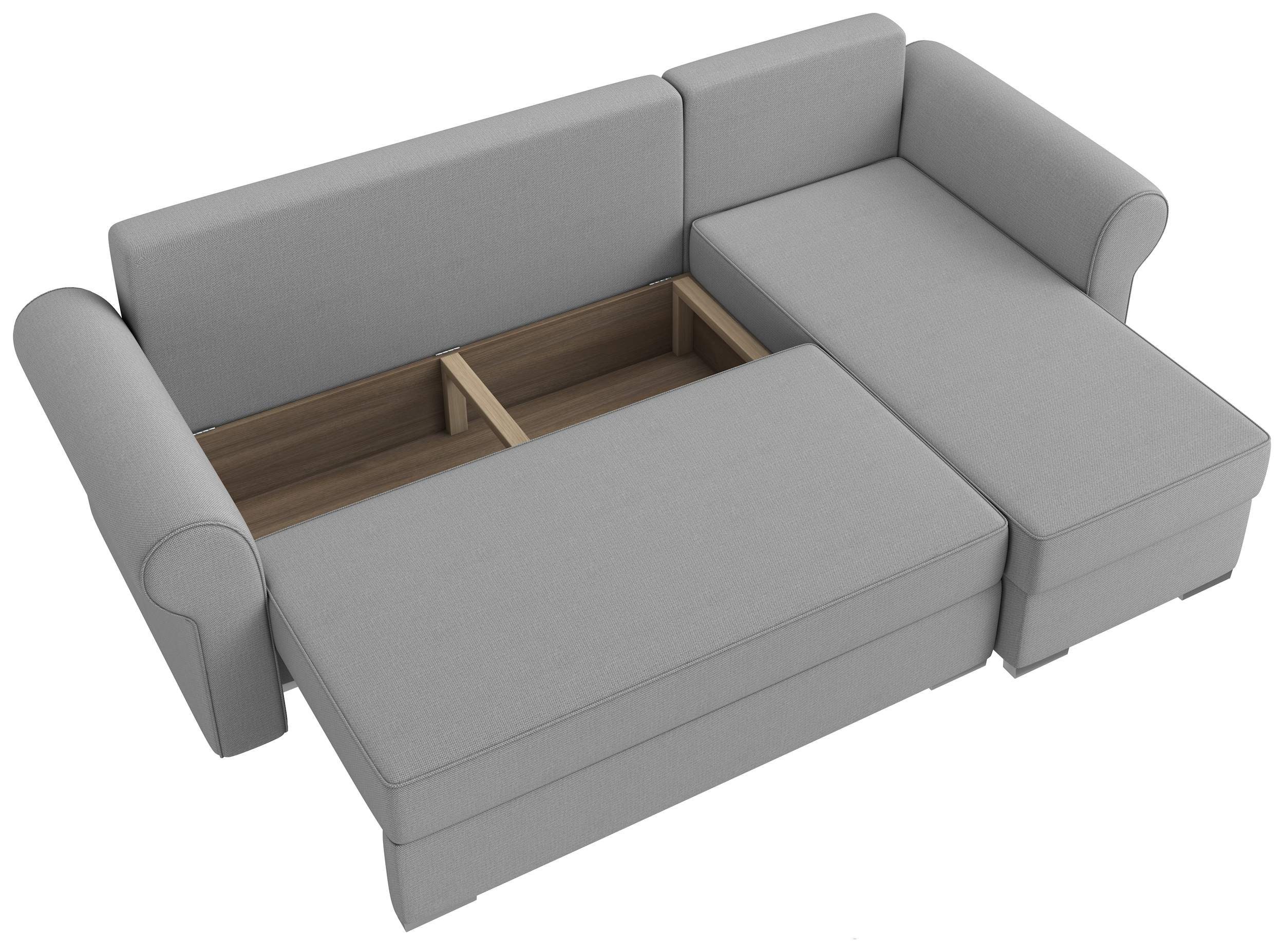 Bettkasten, L-Form, stellbar, rechts Stylefy oder im Orco, mane mit bestellbar, frei inklusive links Eckcouch, Raum Modern Bettfunktion Ecksofa Kissen Design, und