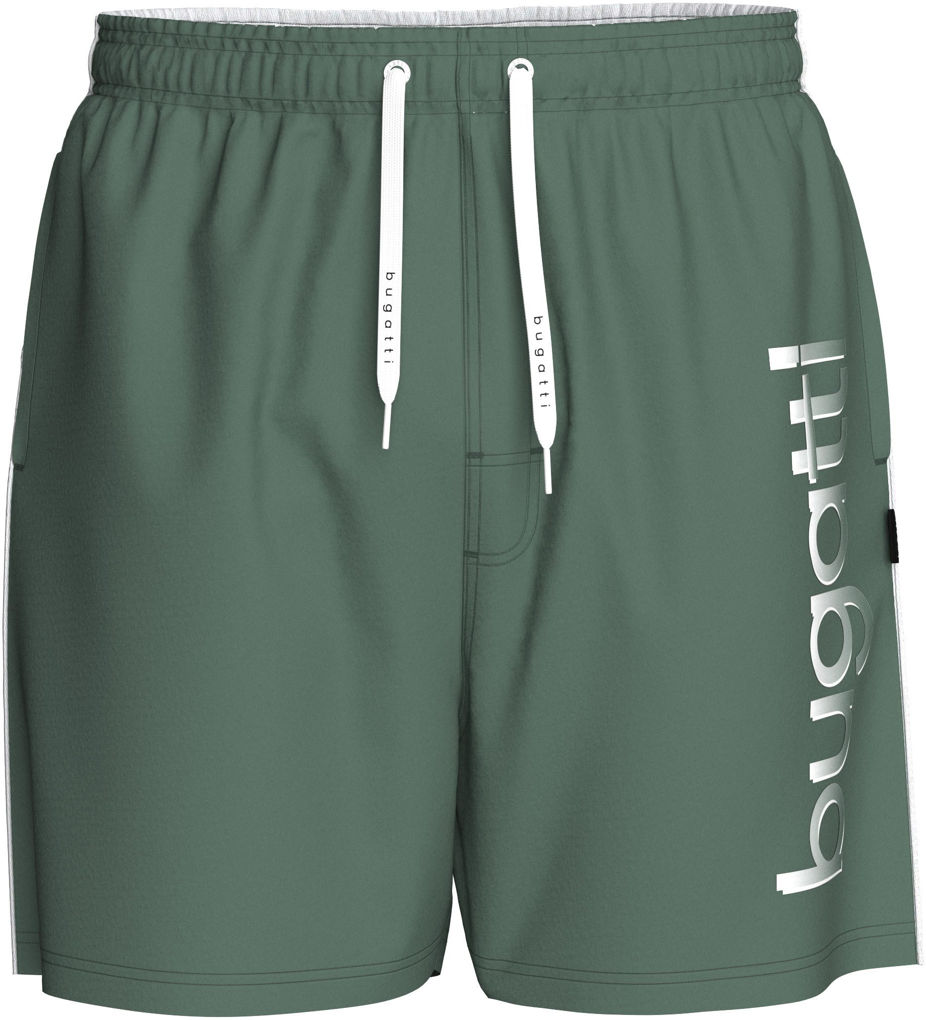 bugatti Badeshorts Giovanni mit großem Logoprint günstig online kaufen