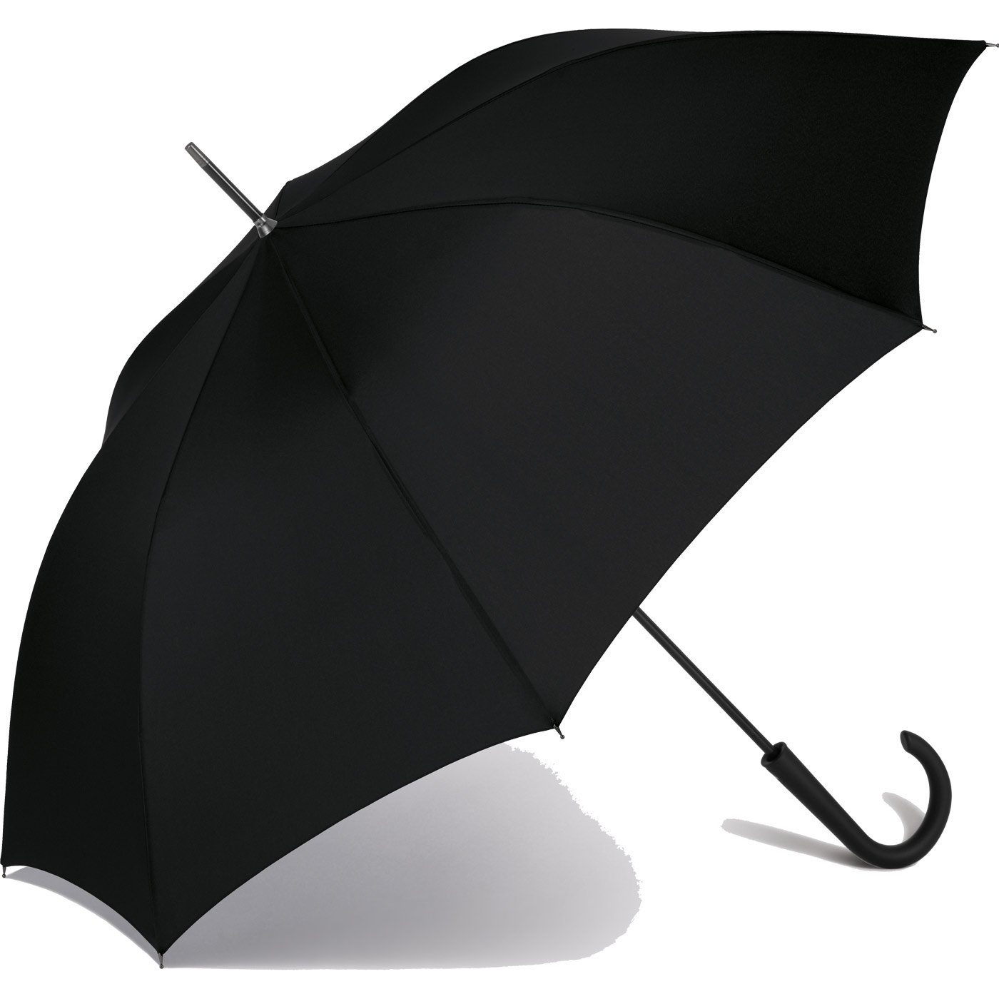 Stahl-Fiberglas-Gestell, mit schwarz integrierter großer stabiler Regenschirm Auf-Automatik, Langregenschirm Auslöseknopf RS-Versand