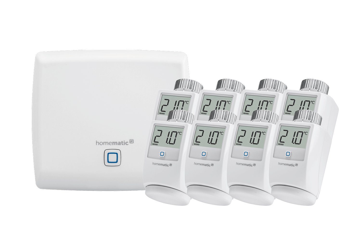 Heizkörperthermostat SET: Access Point + 8St. heizkörperthermostat