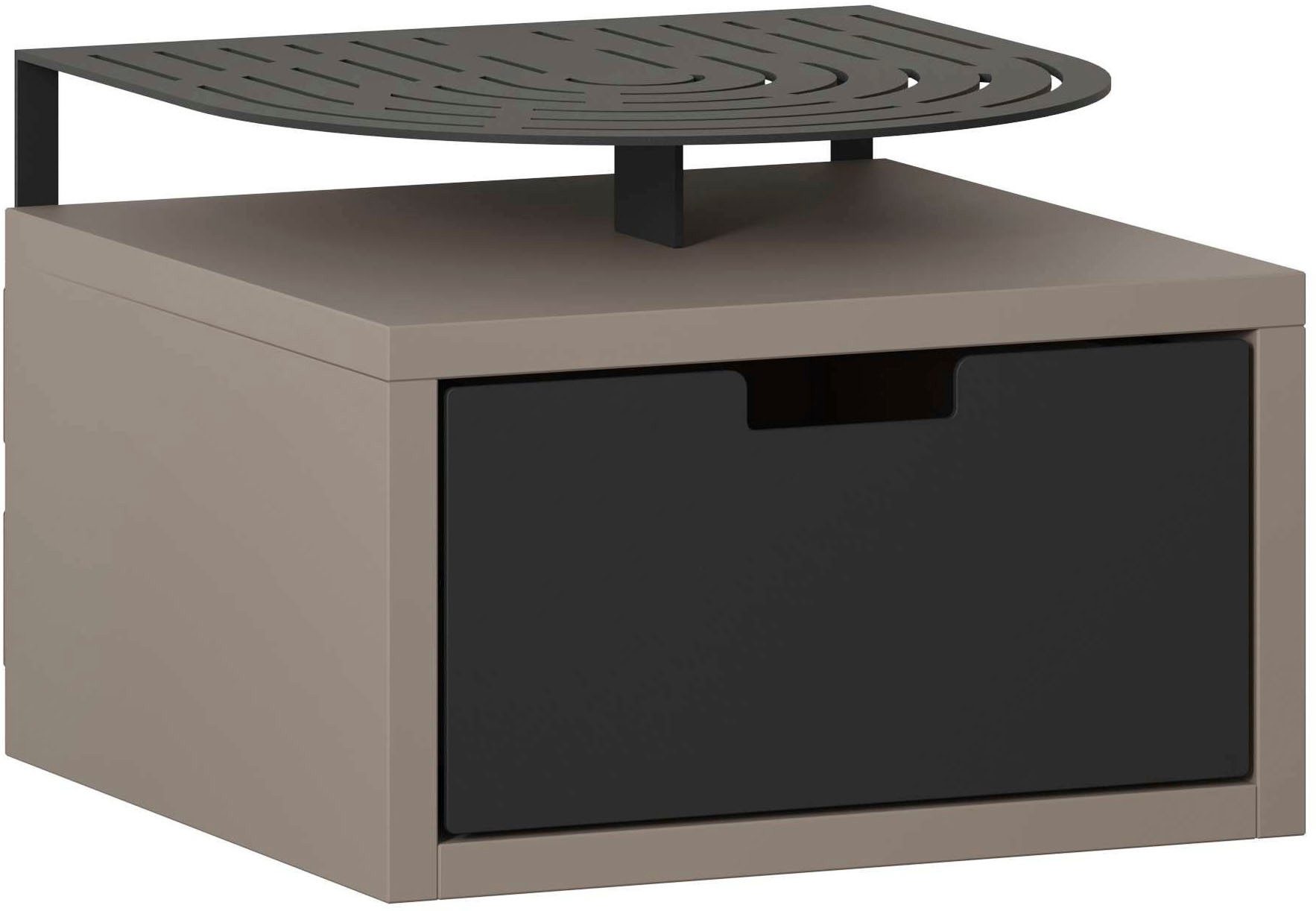 Decortie Nachttisch OSLO NACHTTISCH (Packung, 1-St), Leichte Montage, Lagerung, Platzsparend