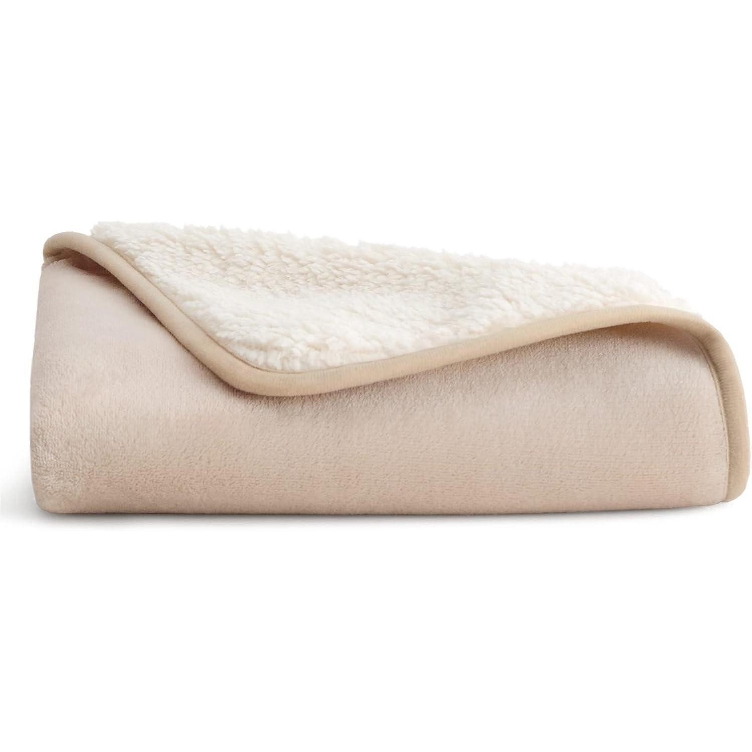 LuxusKollektion Tierdecke Hundedecke wasserdicht 80x60cm waschbar S (60x80cm) Cremefarben