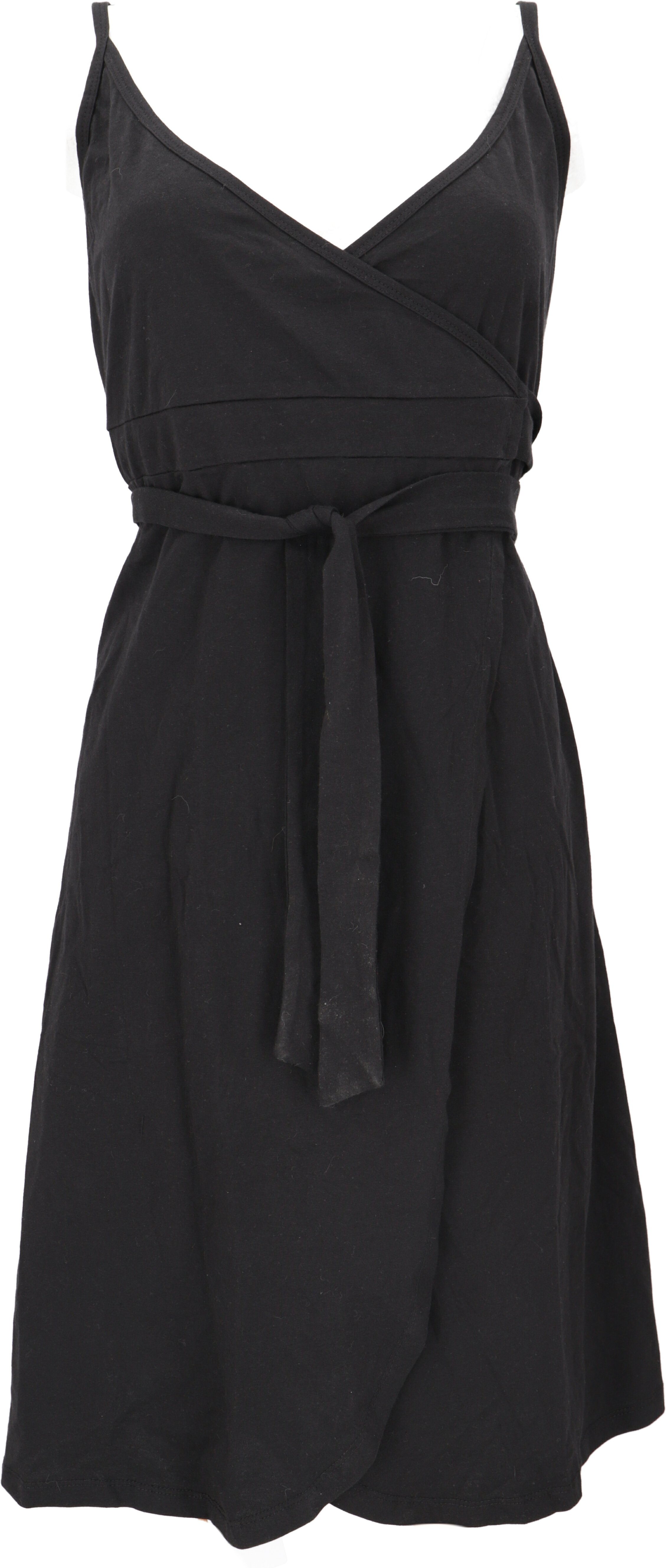 Guru-Shop Midikleid Minikleid aus Bio-Baumwolle, Wickelkleid,.. alternative Bekleidung