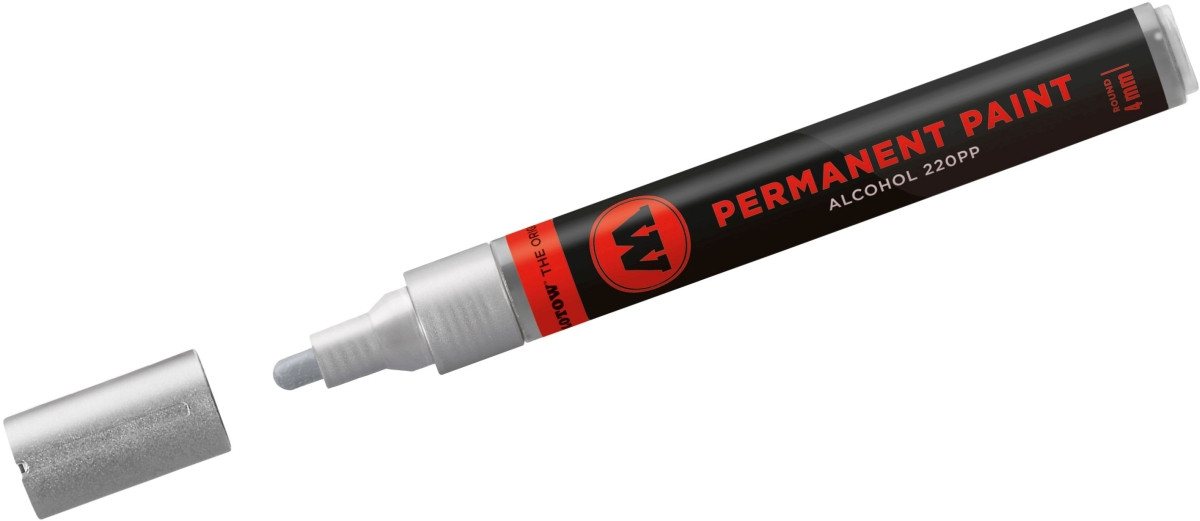 Thumbnail - MOLOTOW Permanentmarker Marker 220PP nachfüllbar 4mm chrom.