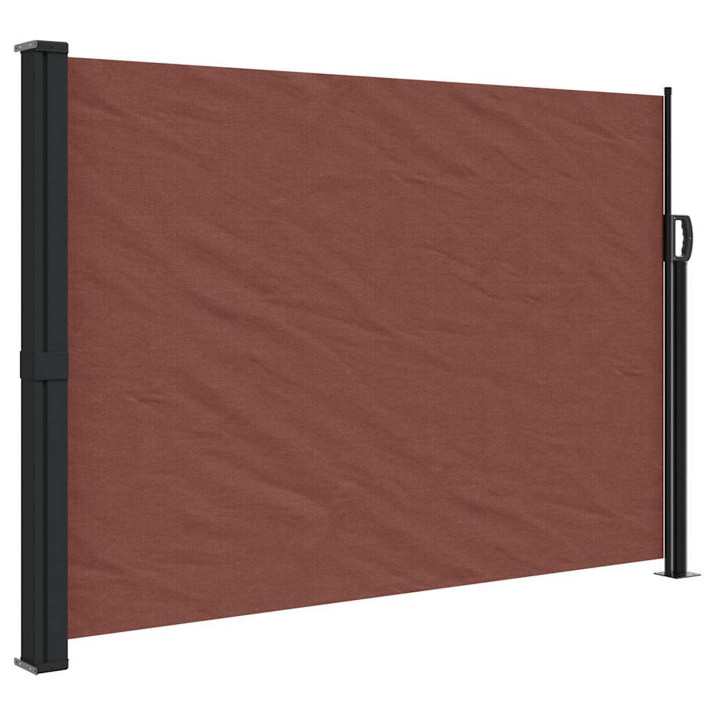 furnicato Markise Ausziehbare Seitenmarkise 140 x 500 cm in Braun, Polyester mit (1-St)