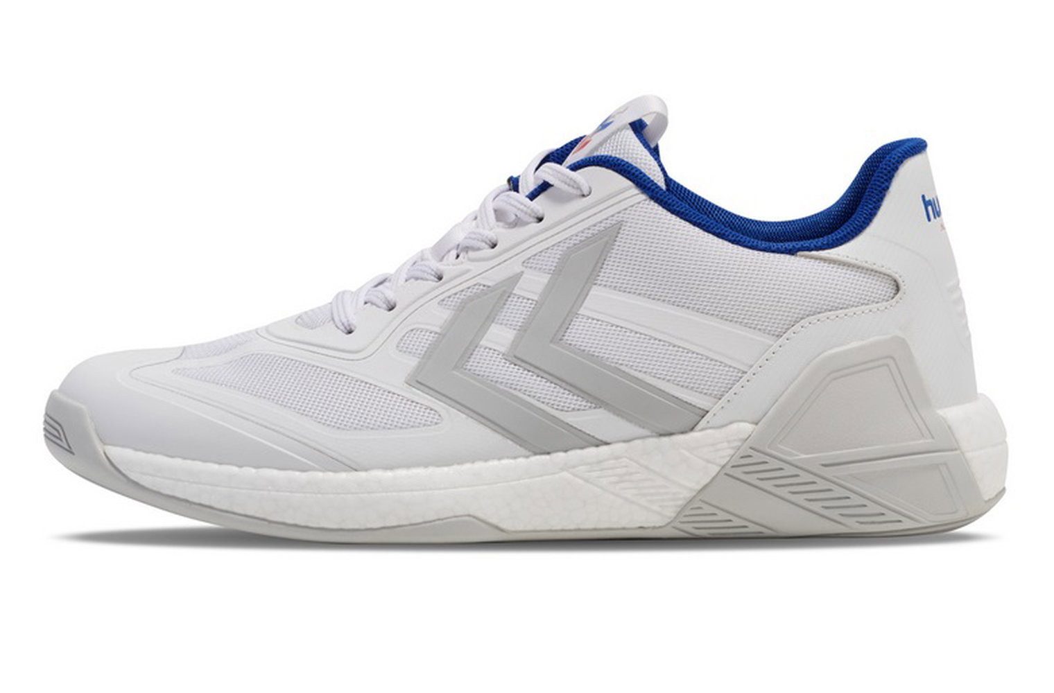 hummel Hallen-Indoorschuhe Algiz IV weiss/grau Herren Badmintonschuh