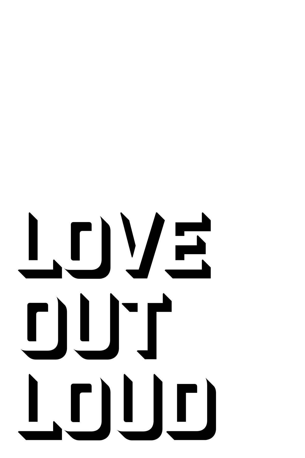 A.S. Création Leinwandbild Leinwand Love Out Loud 60 x 90 cm