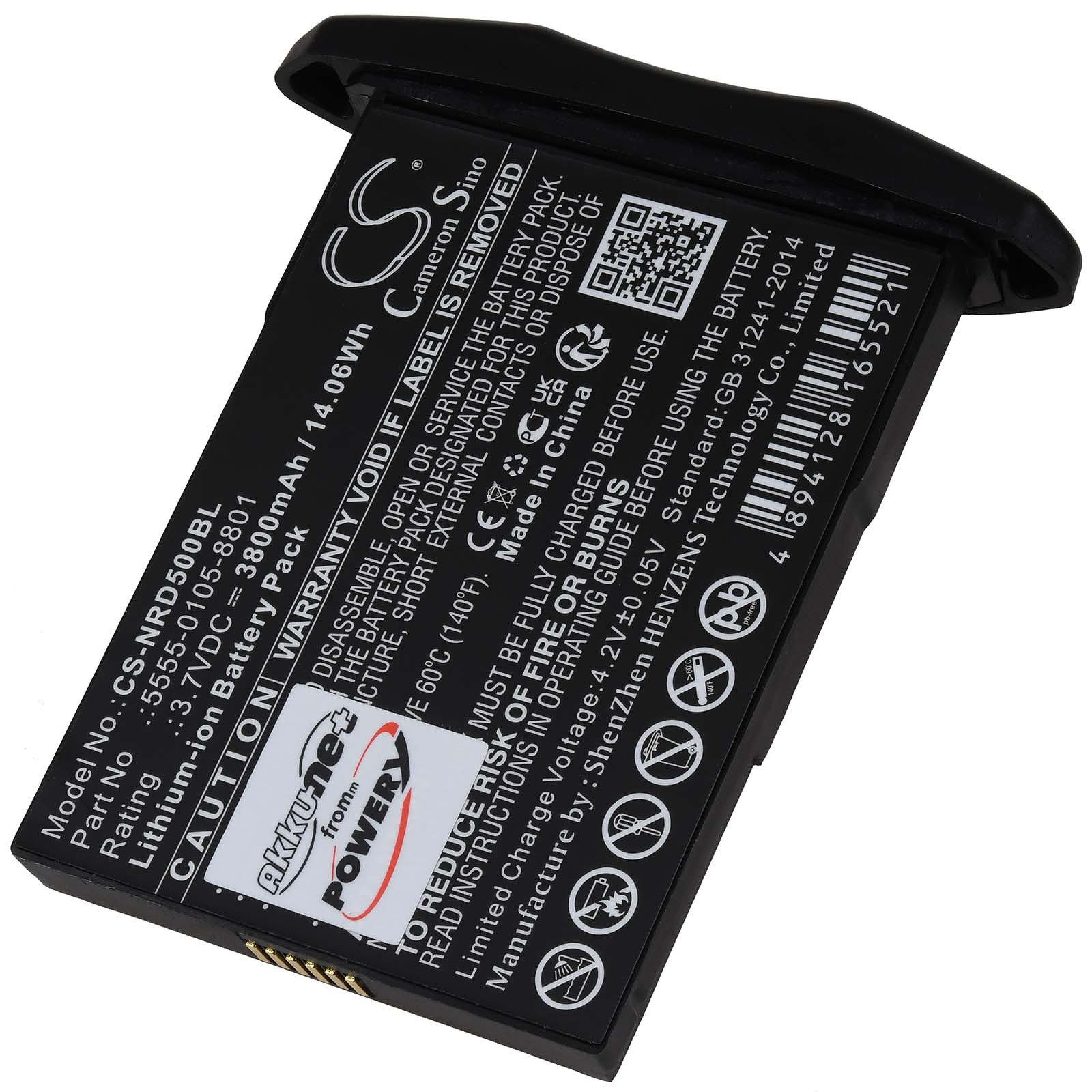 Powery Akku für NCR Orderman Typ 5555-0105-8801 Akku 3800 mAh (3.7 V)