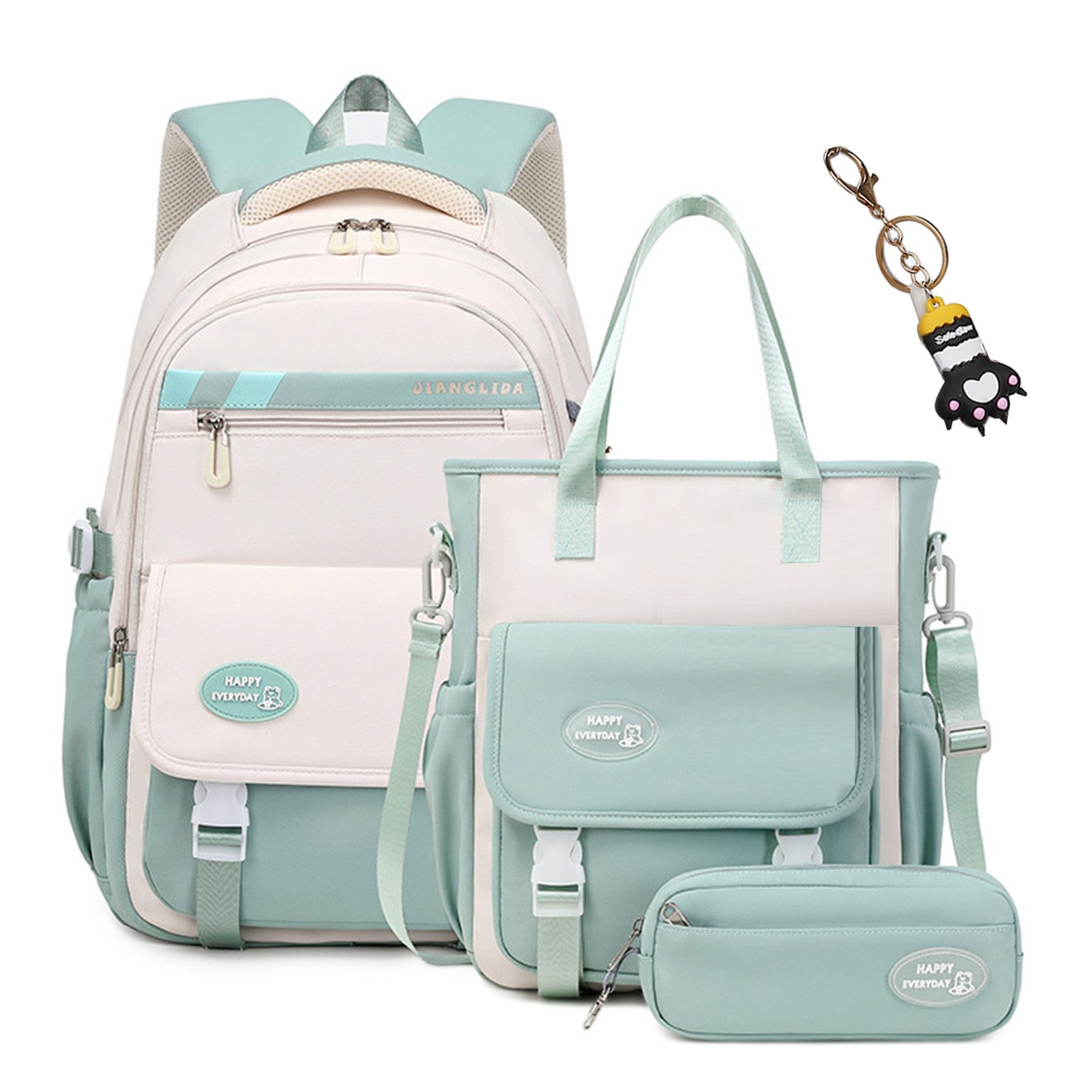 Mutig Schulrucksack Schulrucksack Teenager,Schulranzen-Set 3-teilig,große K günstig online kaufen