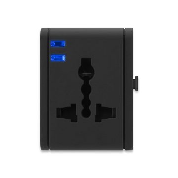 Intirilife Stromadapter, Universal Steckdosen Adapter Internationaler Stromadapter USB