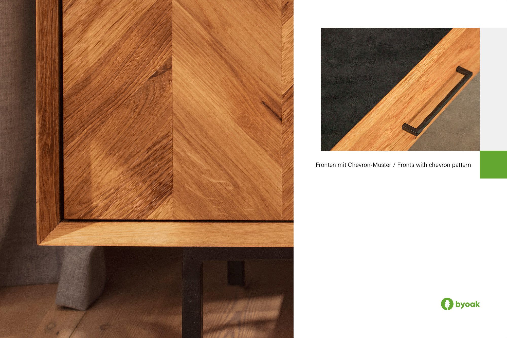 byoak Kommode ABIES aus Massivholz, Naturgeölt