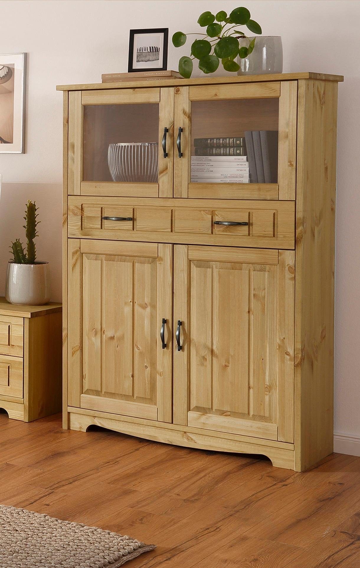 Home affaire Highboard Trinidad, Vitrine, Breite 102 cm