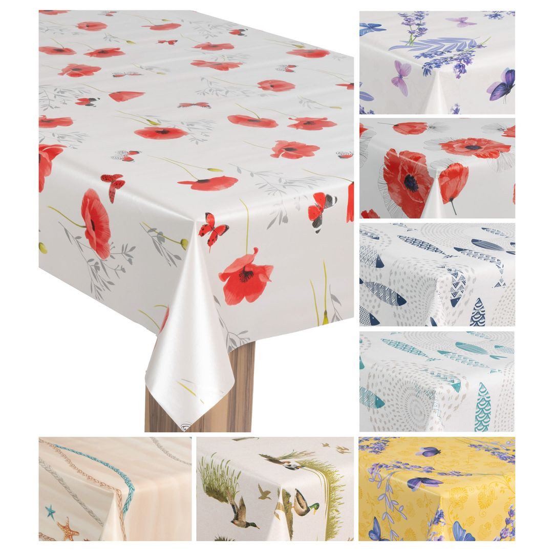 laro Tischdecke Wachstuch-Tischdecke Wachstischdecke Gartentischdecke günstig online kaufen