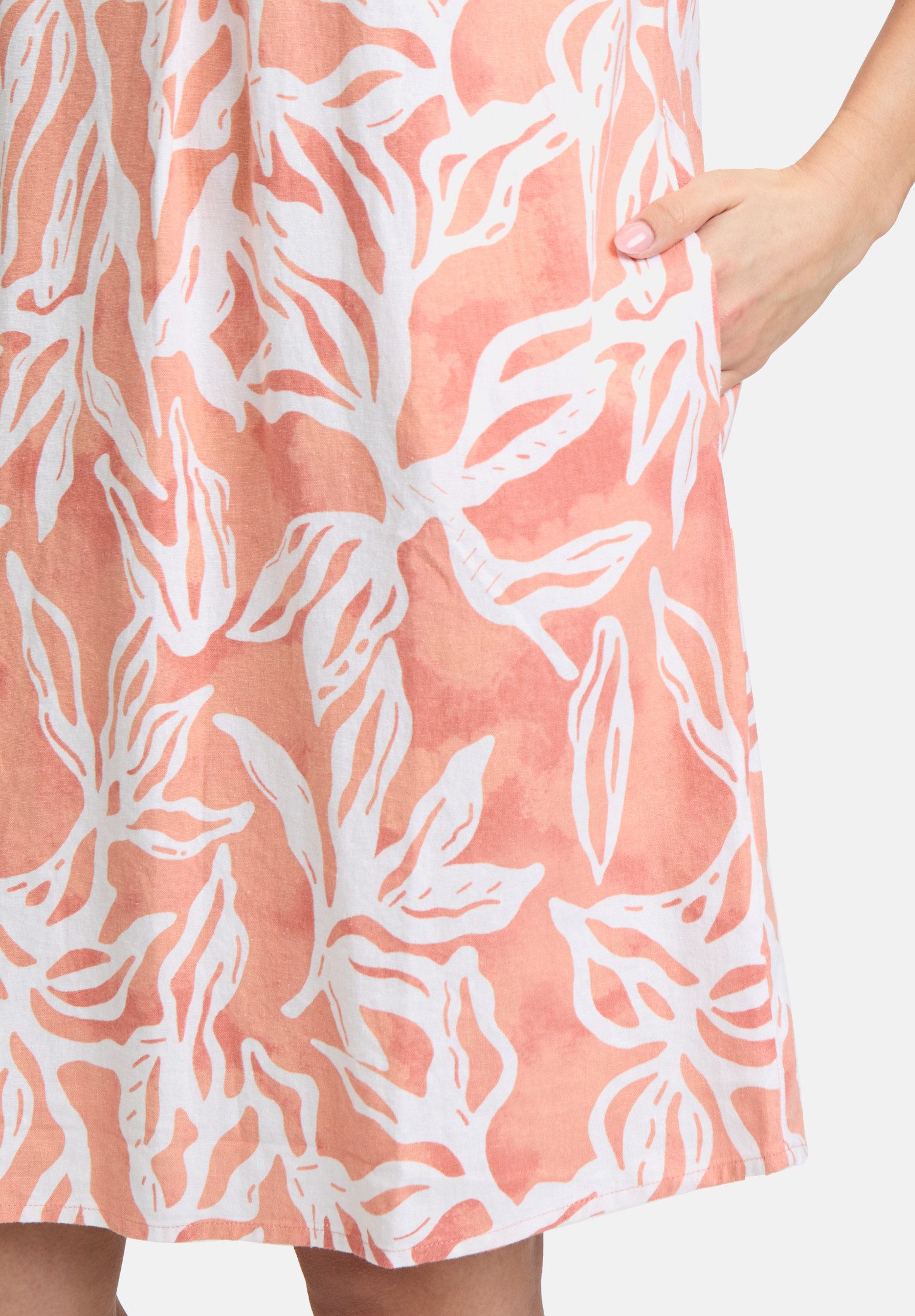 Cartoon Sommerkleid Damen mit Muster Material