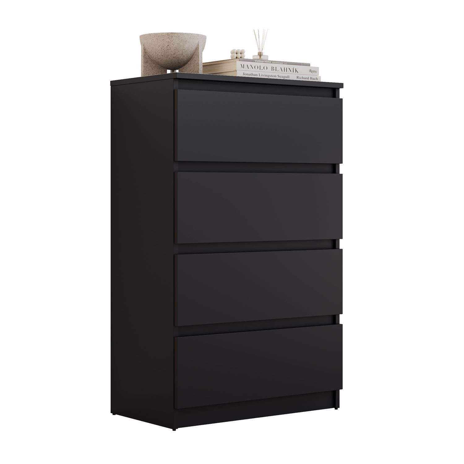 Lookway Kommode HANA M4 – elegante Kommode mit geräumigen Schubladen, Breite: 70 cm