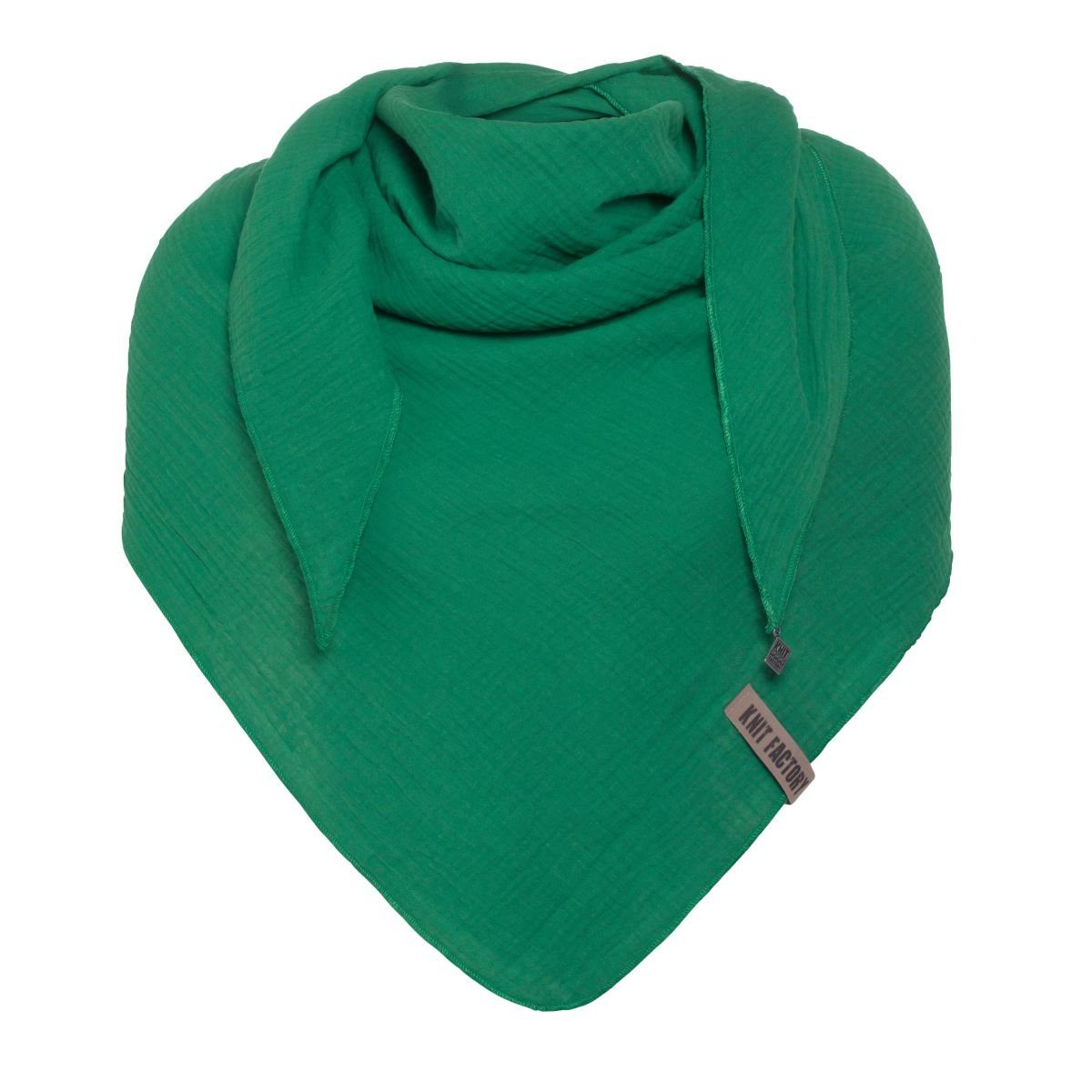 Modeschal Bright Green Damen Knit Factory Dreiecktuch, Liv Bandana, Factory Knit Dreieckschal,