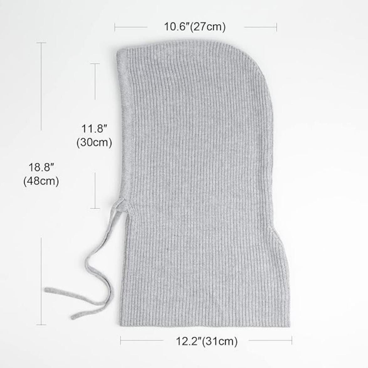 Oemmn Strickmütze Mütze Damen Winter, Strickmützen Warme Kapuzen Schal – Bild 5 von 5