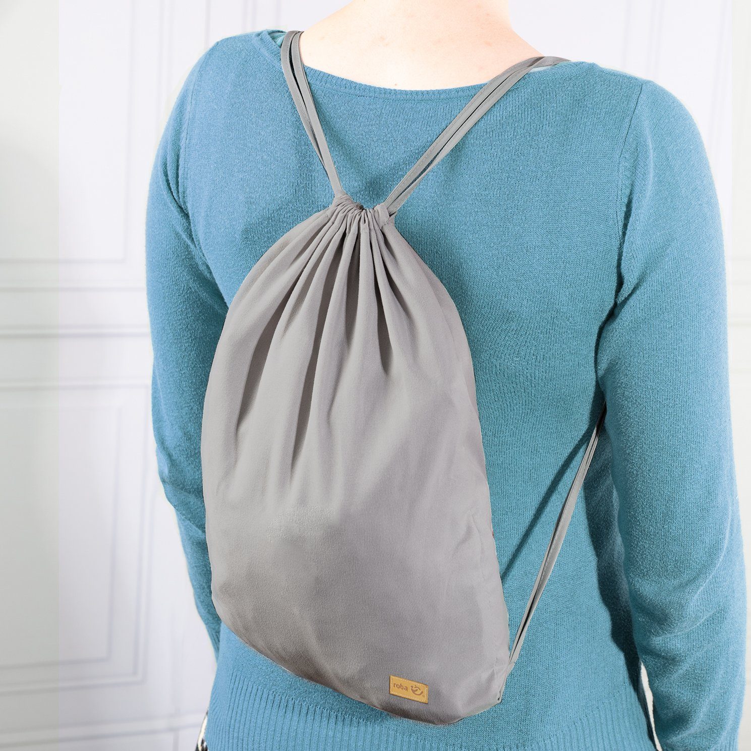 roba® Tragetuch Style, anthrazit, Einkaufswagenschutz inkl. Tragerucksack