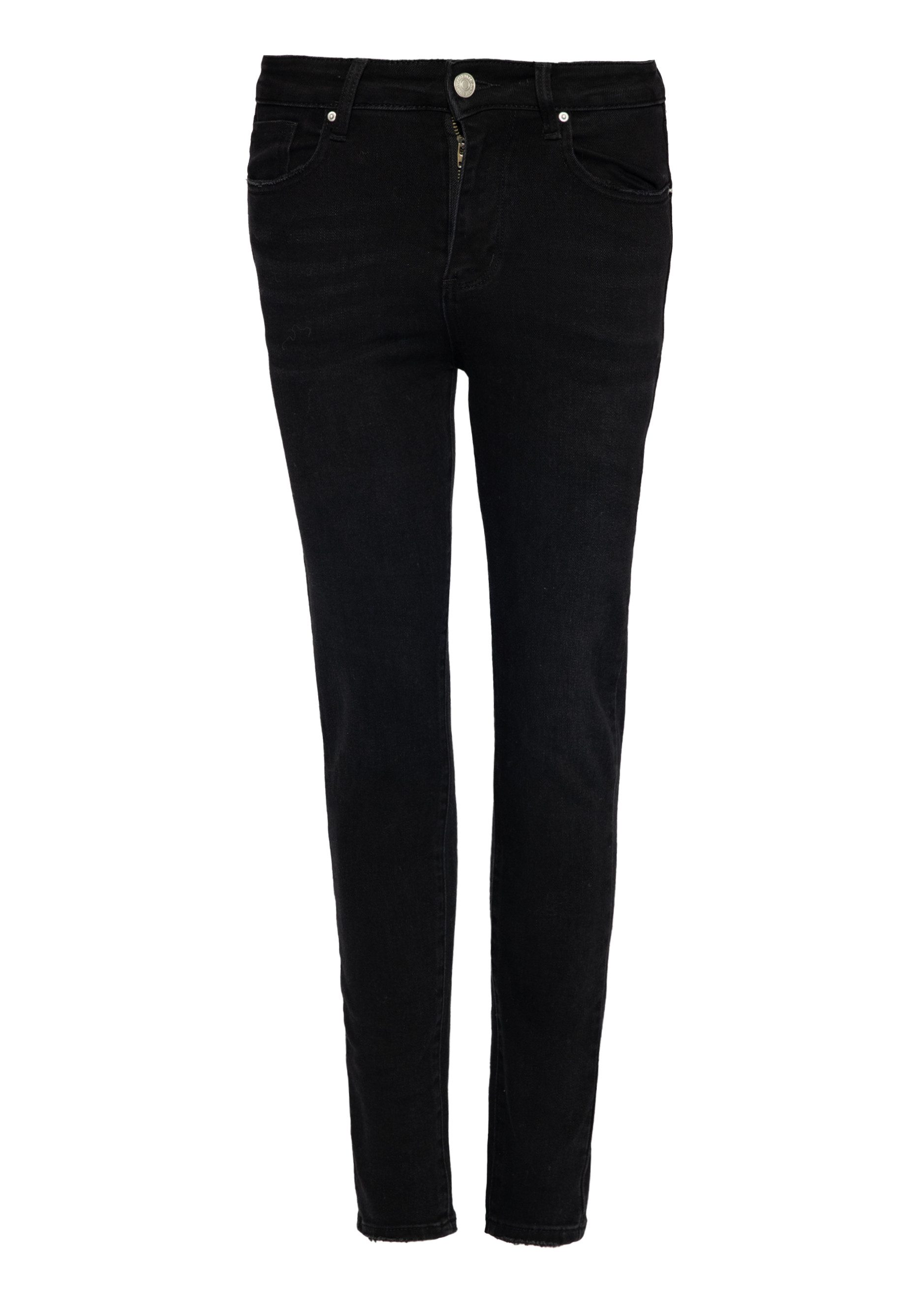 SASSYCLASSY Skinny-fit-Jeans High Waist Skinny Jeans Damen Stretchy Skinny-Fit-Jeans Blue Denim figurbetont elastisch Hellblau Dunkelblau