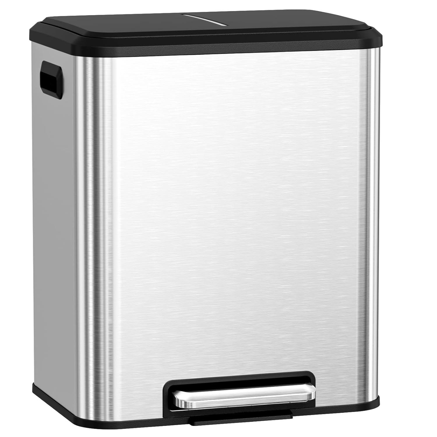 TLGREEN Mülleimer 2 Fächer,Mülltrennsystem 2 x 15 L, für den Innenbereich,privaten und gewerblichen Gebrauch