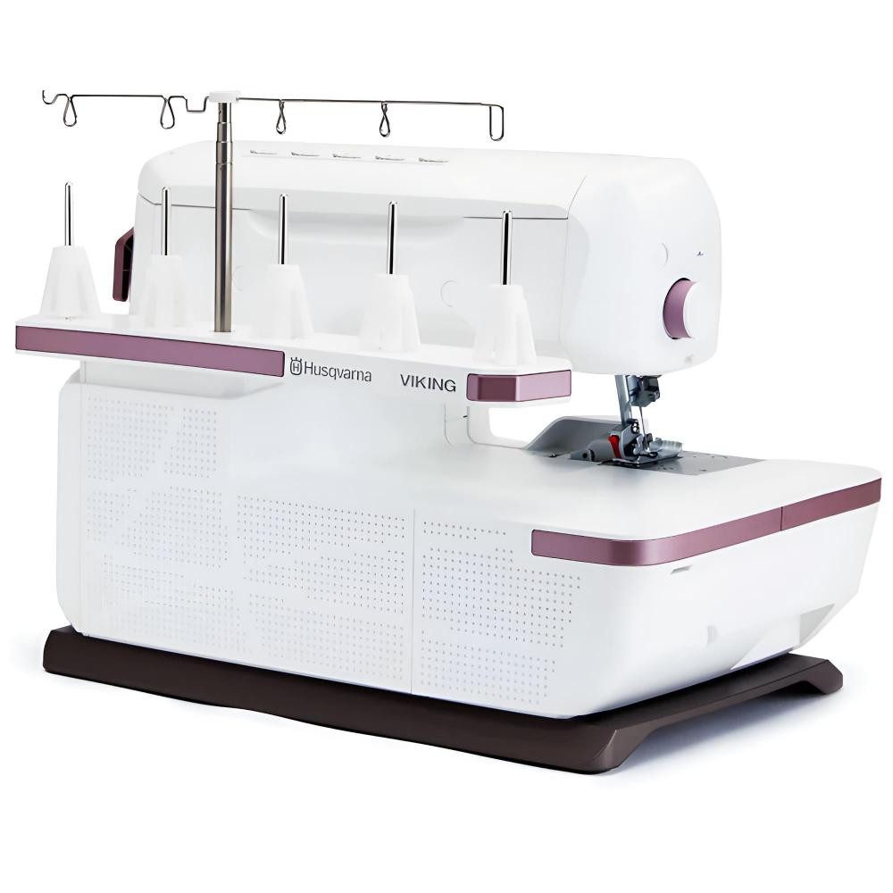 Husqvarna Viking Overlock-Nähmaschine - AMBER Air S500–5-Faden Overlock mit Lufteinfädelung