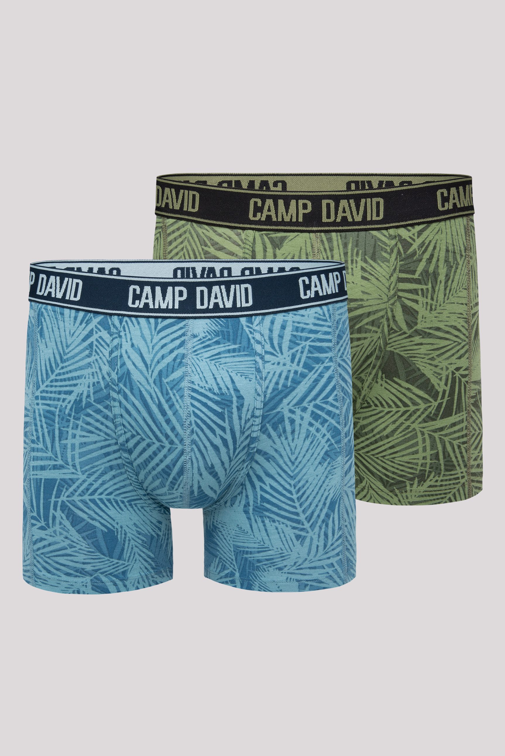 CAMP DAVID Boxershorts Set: (2-St) mit All Over Print
