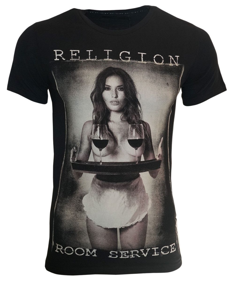 Religion Print-Shirt RELIGION Clothing Herren T-Shirt ROOM SERVICE