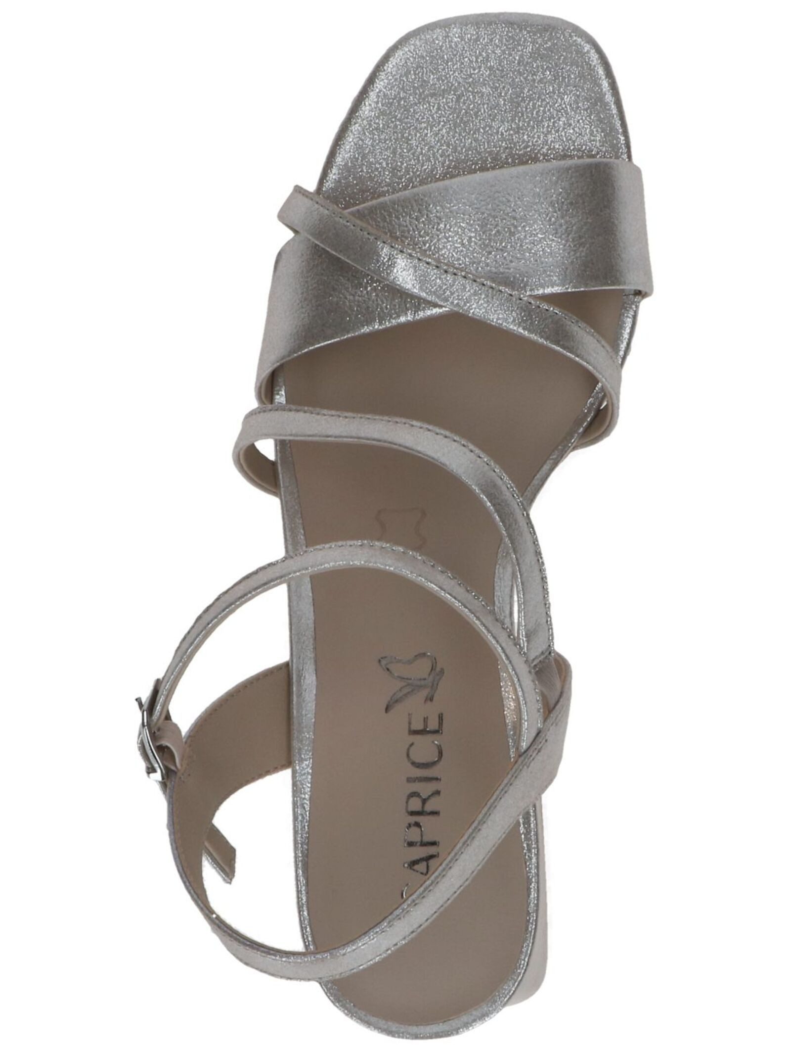 Caprice Sandalen Leder/Fell . High-Heel-Sandalette